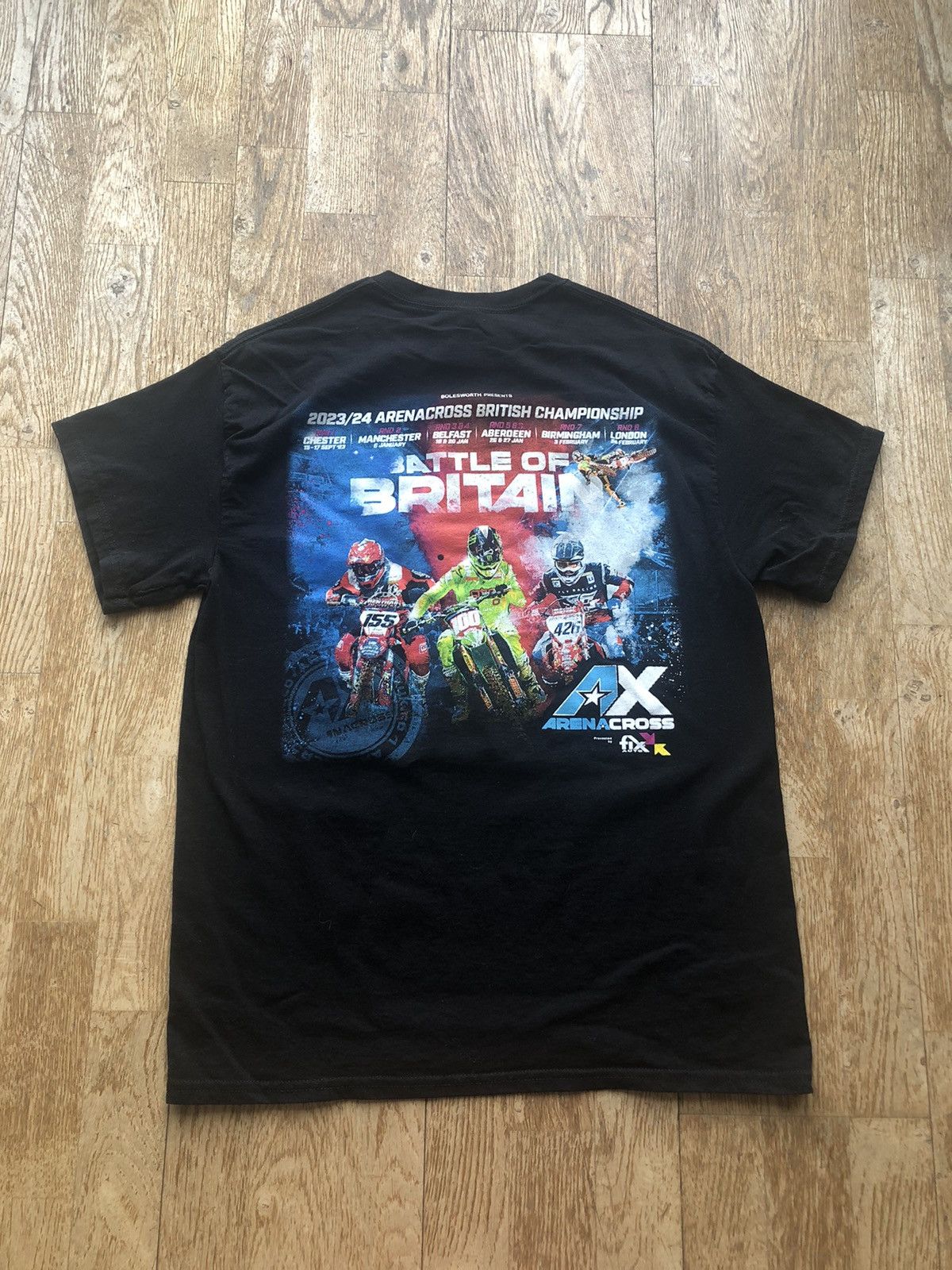 Other × Vintage ARENA CROSS MOTO RACING BRITAIN RARE TEE SHIRT Size US M / EU 48-50 / 2 - 2 Thumbnail