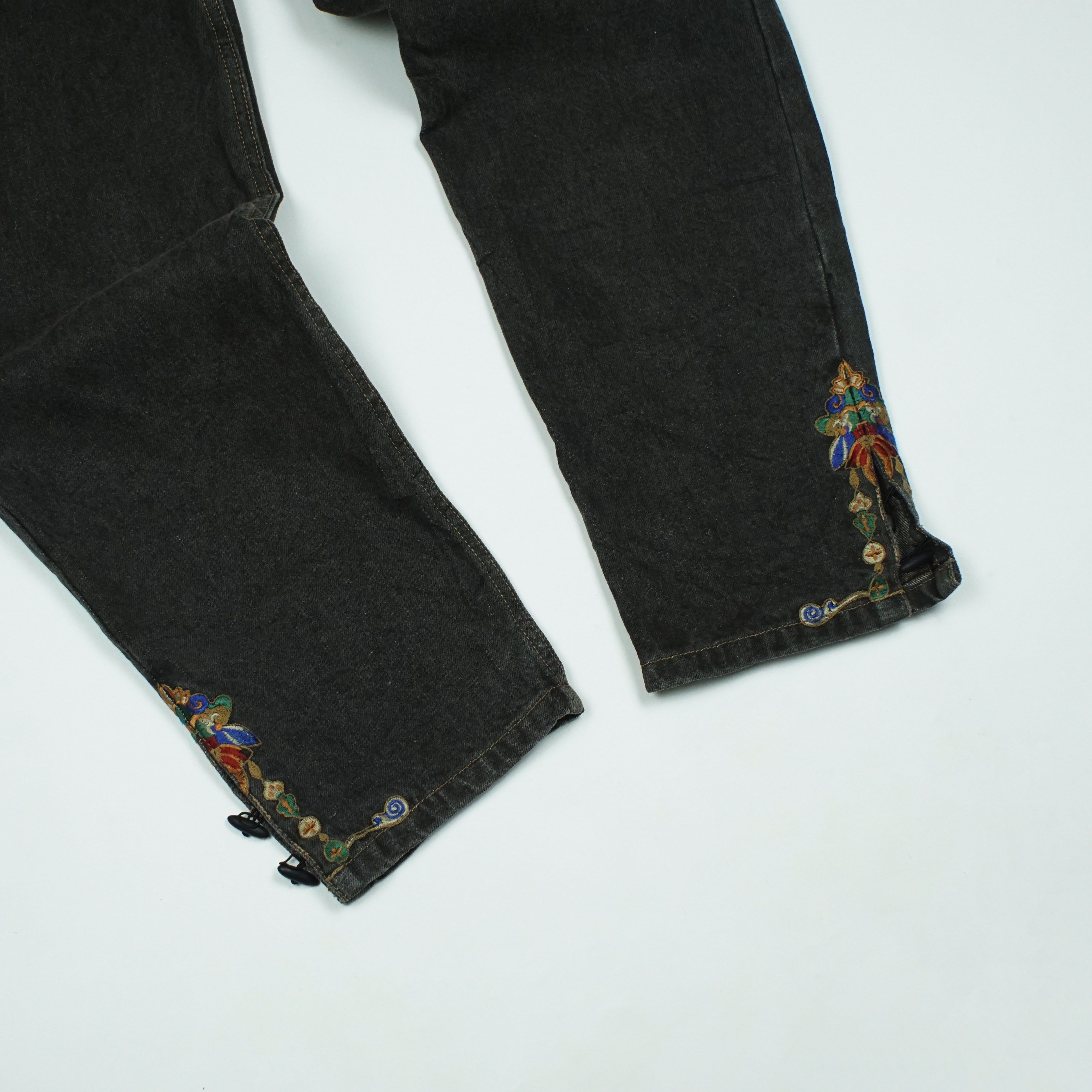 Yoshiyuki Konishi Ficce Uomo by Yoshiyuki Konishi Embroidered Pants Size US 31 - 3 Thumbnail