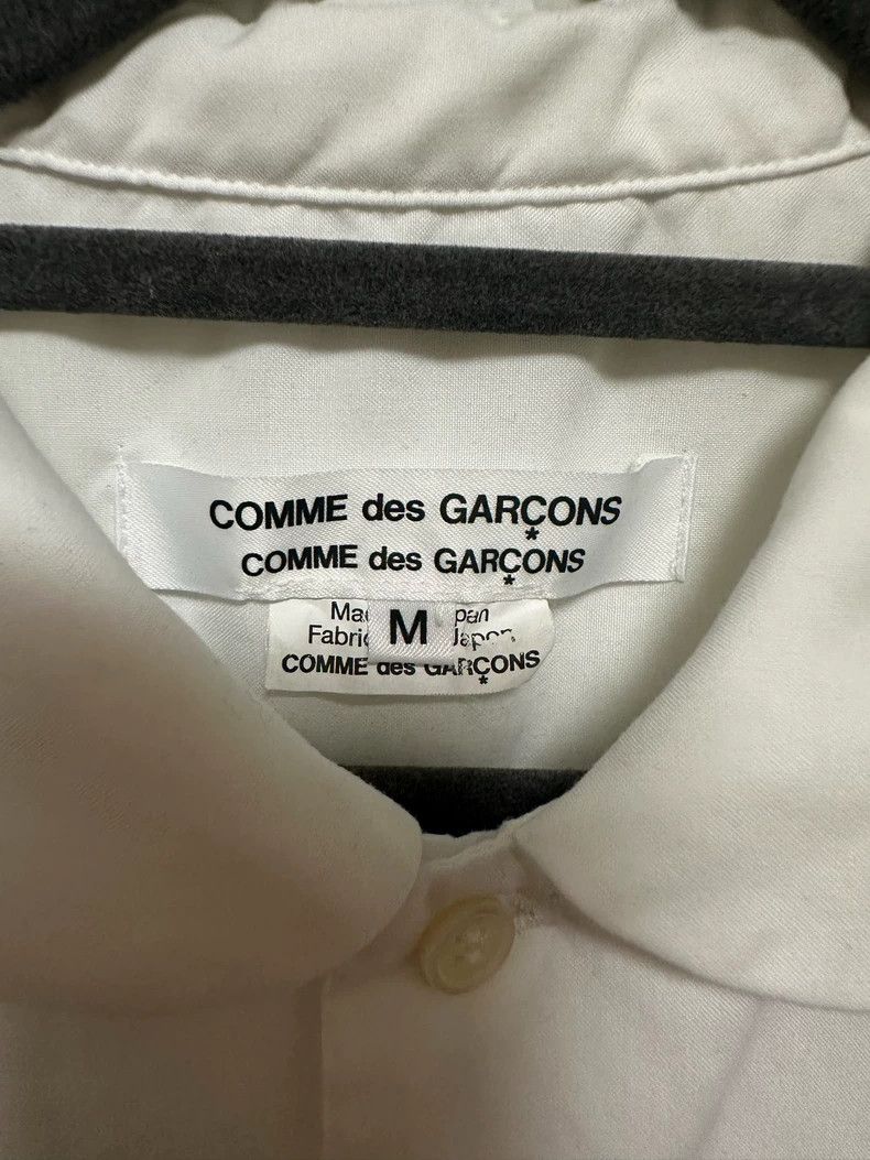 Comme des Garcons Comme Des Garcons White Short Sleeve Shirt with Crew Neck Size M / US 6-8 / IT 42-44 - 2 Thumbnail