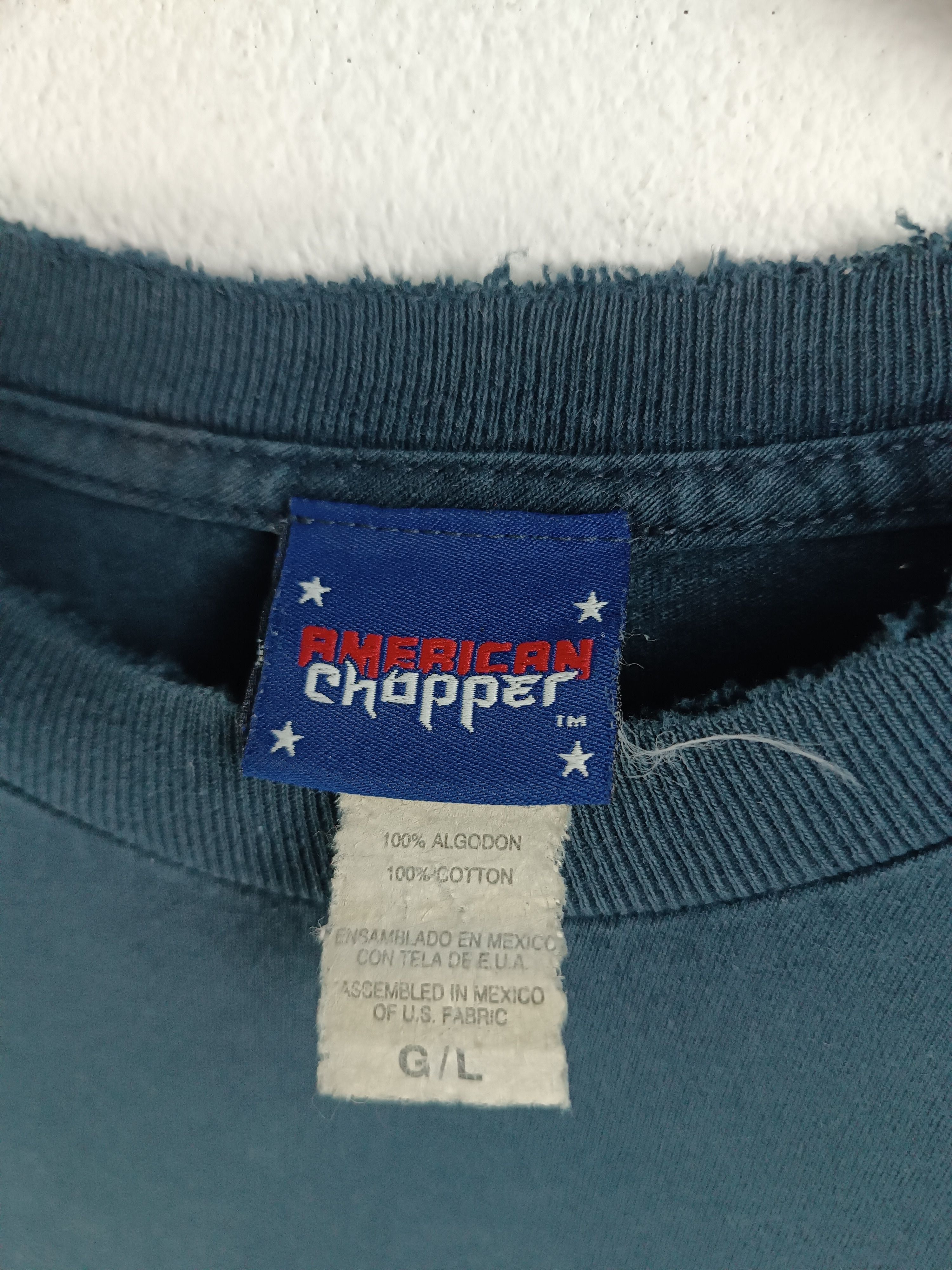 Harley Davidson THRASHED FADED VINTAGE Y2K AMERICAN CHOPPER west coast Size US L / EU 52-54 / 3 - 7 Thumbnail