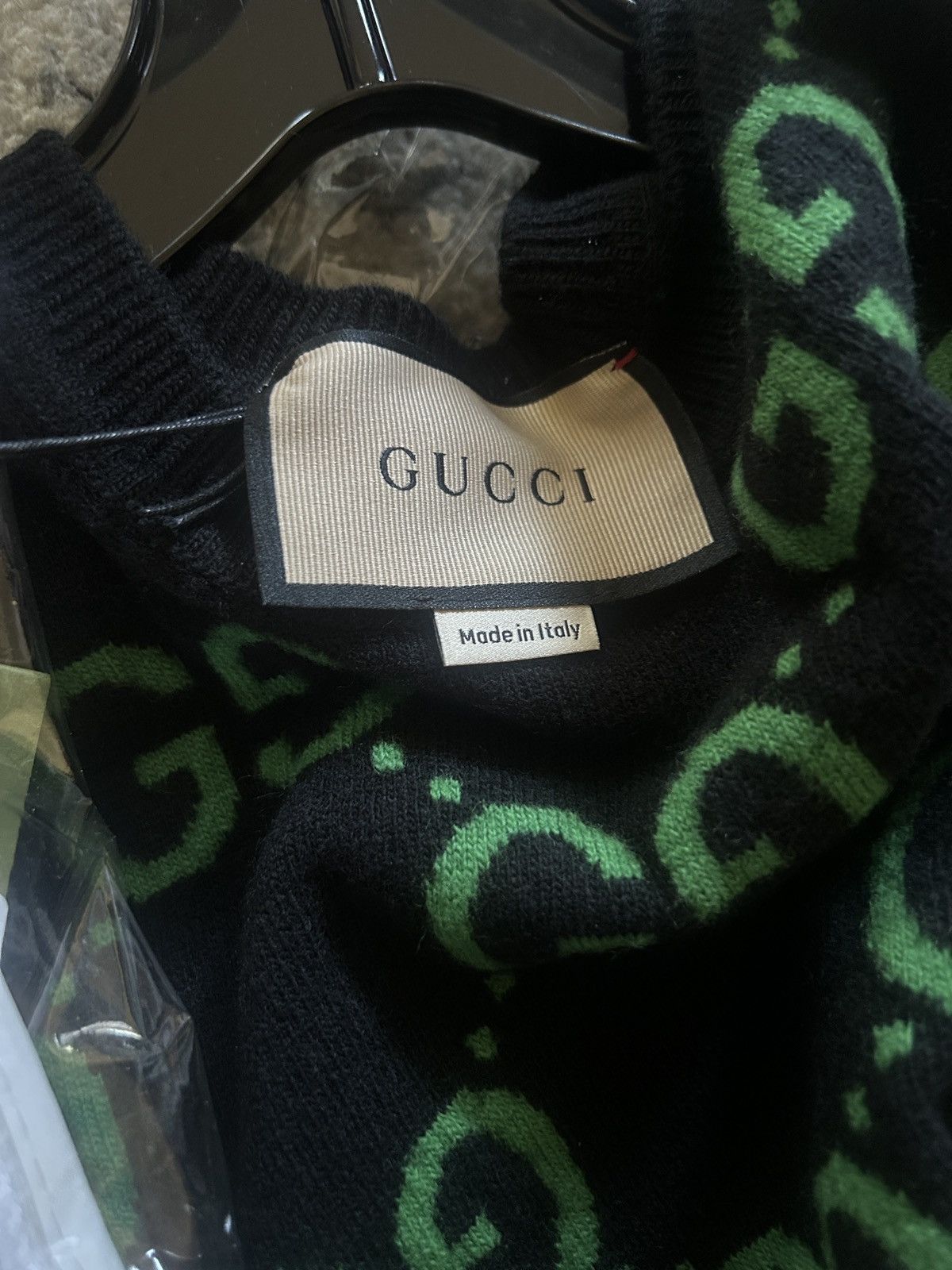 Gucci Gucci GG Monogram Crewneck Knitted Jacquard Sweater Size US S / EU 44-46 / 1 - 2 Thumbnail