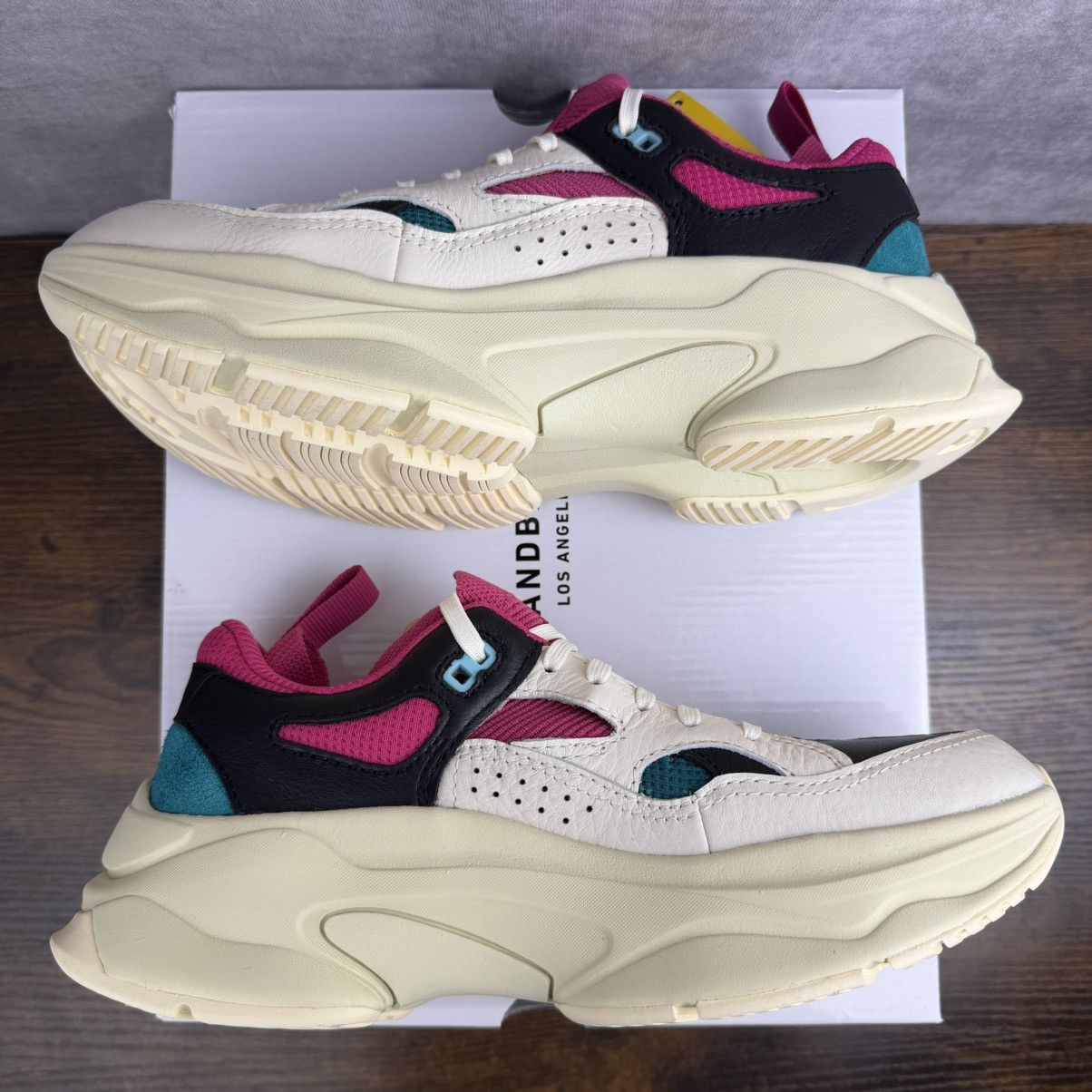 Brandblack NEW Brandblack Los Angeles Saga 130 White/GreenW429BB-WGPK Size US 10 / IT 40 - 4 Thumbnail