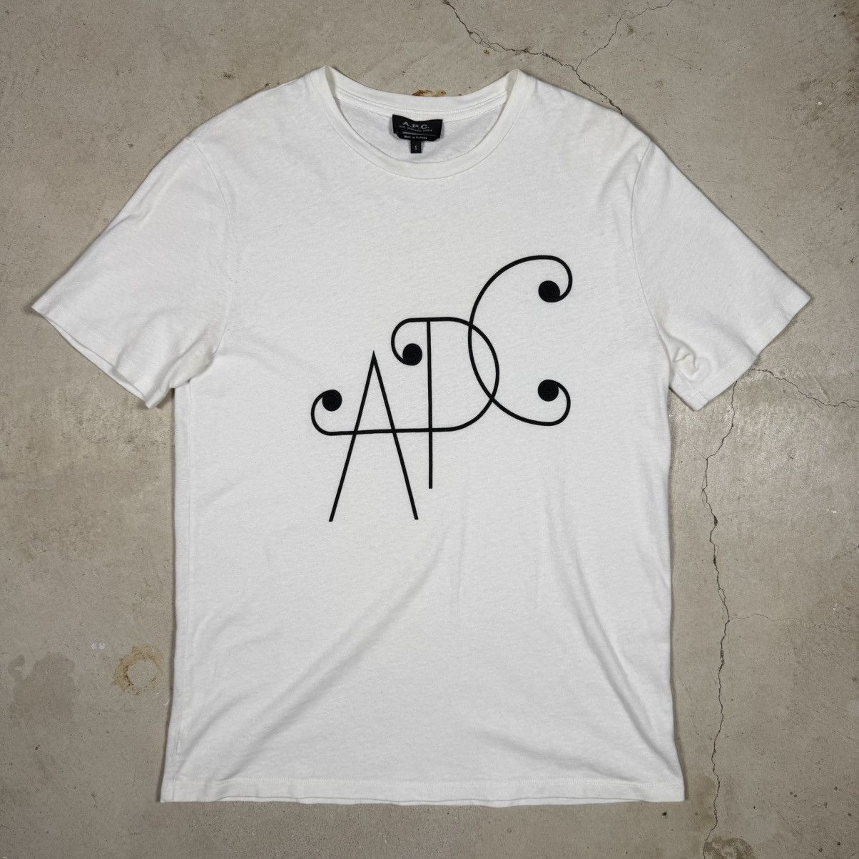 A.P.C. APC Script Logo T-Shirt Size US S / EU 44-46 / 1 - 1 Thumbnail