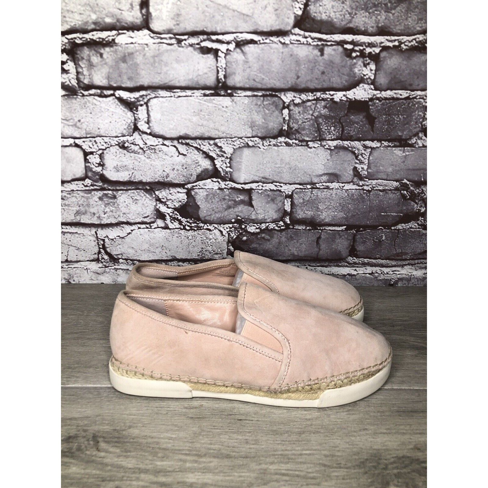 Vince Camuto VINCE CAMUTO Tambie Blush Pink Suede Leather Espadrille Loaf Size US 8 / IT 38 - 16 Thumbnail
