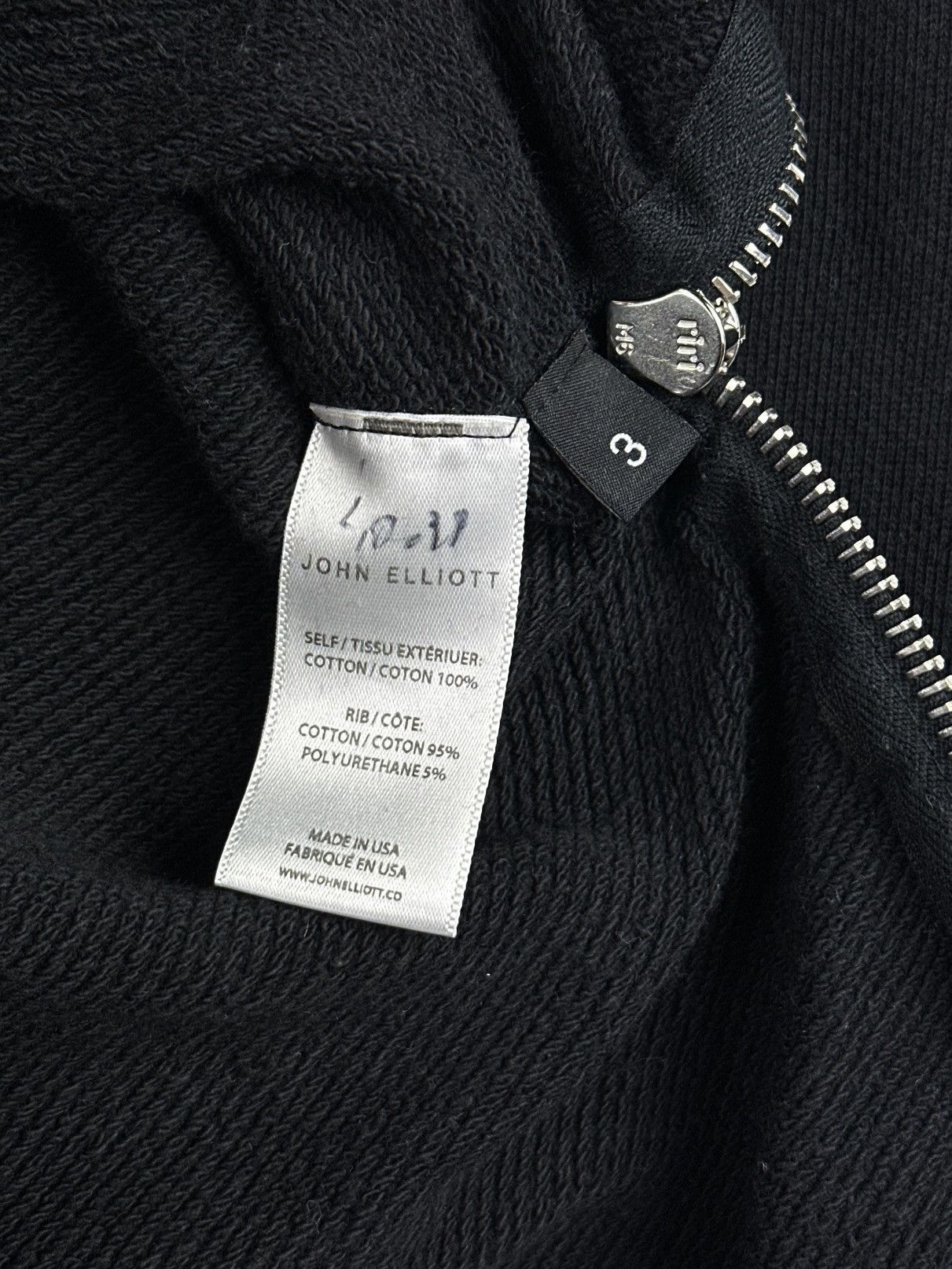 John Elliott John Elliott Villain Black Hoodie Side Zip Hidden Pocket Size US L / EU 52-54 / 3 - 11 Thumbnail