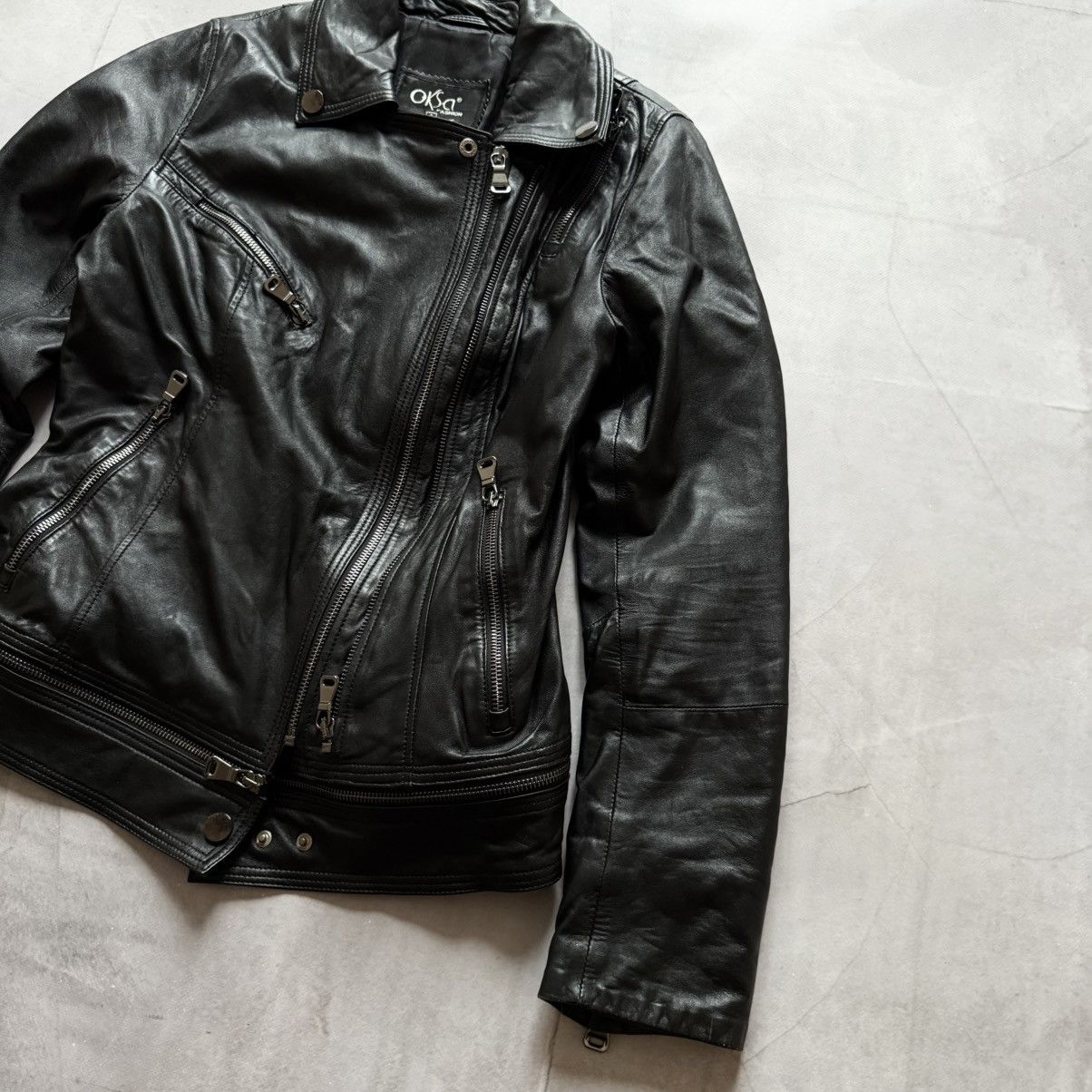 Allsaints Biker Leather Jacket Style Allsaints Avantgarde Opium Size S / US 4 / IT 40 - 2 Thumbnail
