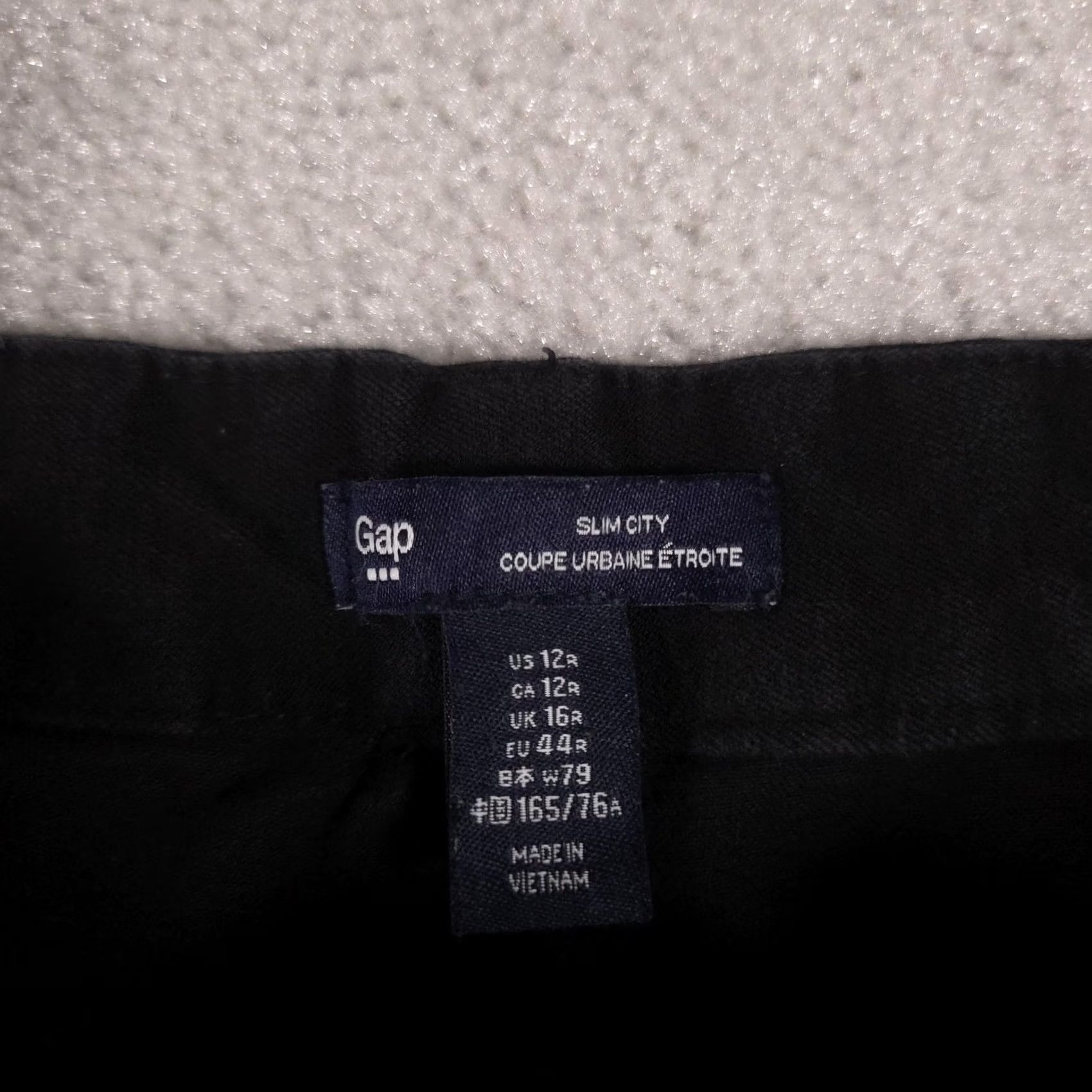 Gap Gap Pants Womens 12 Black Slim City Ankle Tapered Twill Chino Stretch Work Pants Size 34" / US 12 / IT 48 - 5 Thumbnail