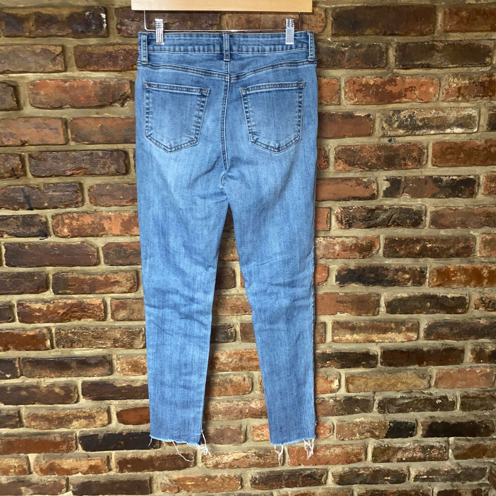 Other JBD Just Black Denim Light Wash Blue Skinny Raw Hem Jeans 27 Size 27" / US 4 / IT 40 - 5 Thumbnail