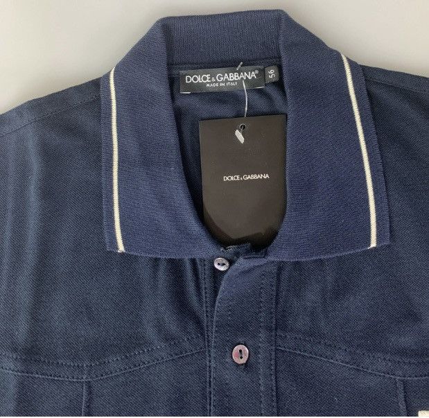 Dolce & Gabbana Dolce & Gabbana 🇮🇹 blue logo resort polo shirt XL NWT Size US XL / EU 56 / 4 - 3 Thumbnail