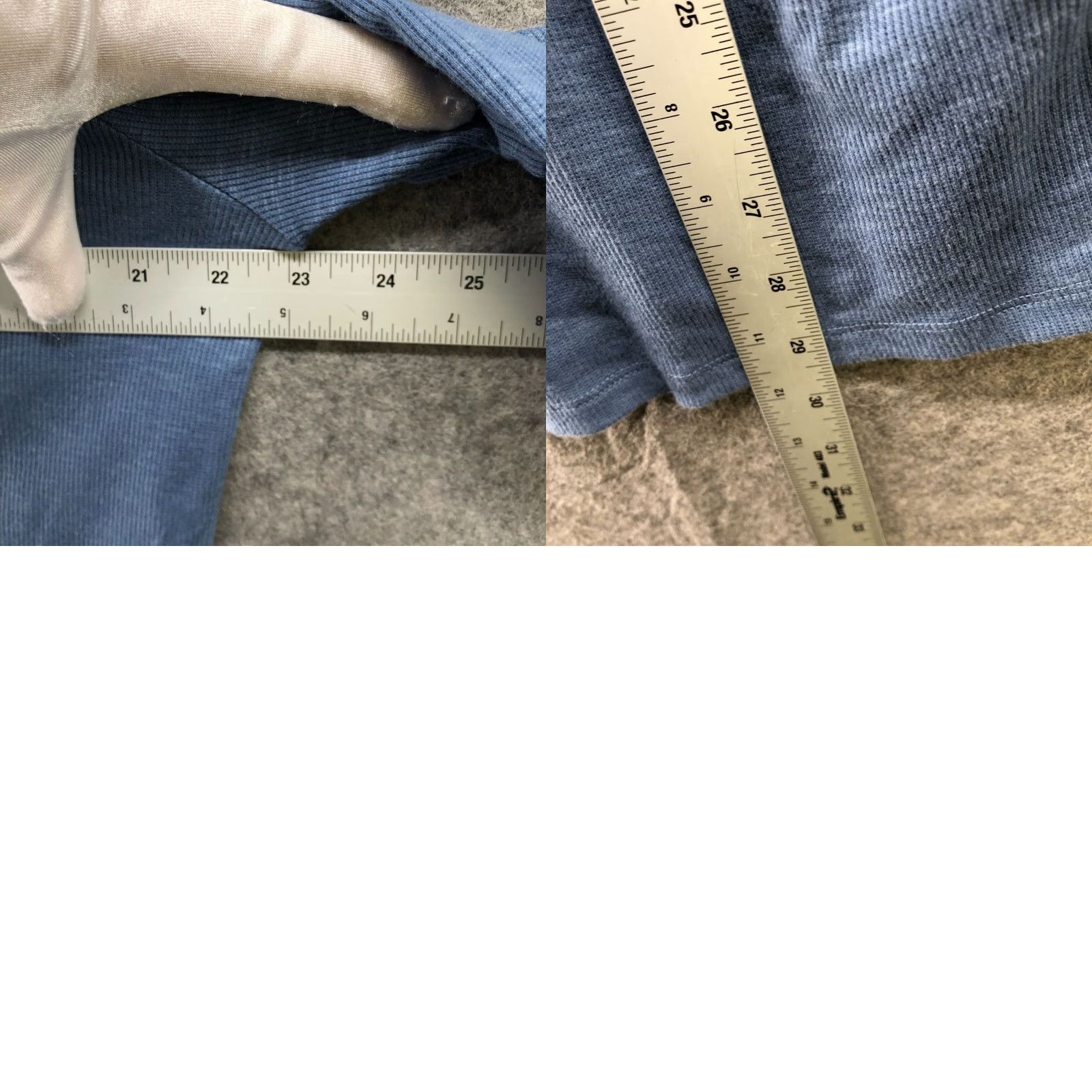 Gap Gap Maternity T Shirt Womens XL Blue Henley 3/4 Sleeve Ribbed Button Size XL / US 12-14 / IT 48-50 - 8 Thumbnail