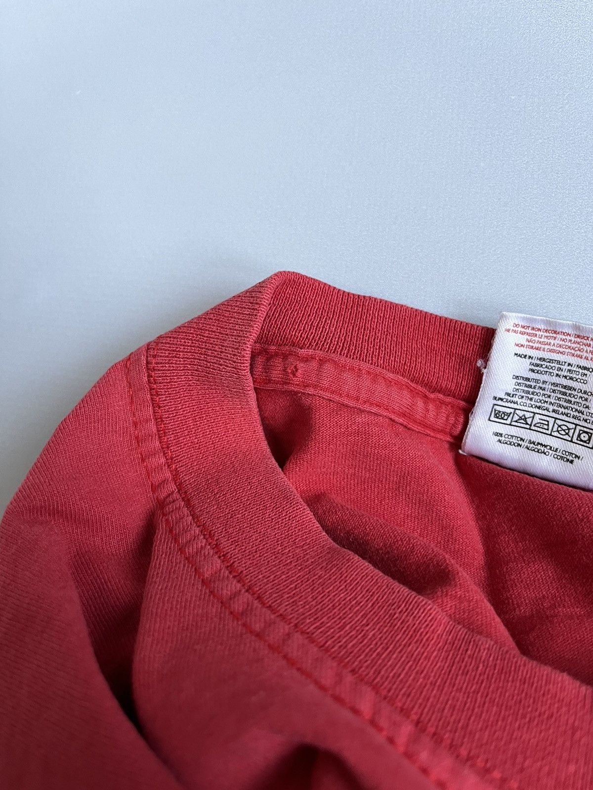 Mtv Vintage 2003 Jackass MTV Fruit Of The Loom Red Faded T-shirt Size US M / EU 48-50 / 2 - 7 Thumbnail