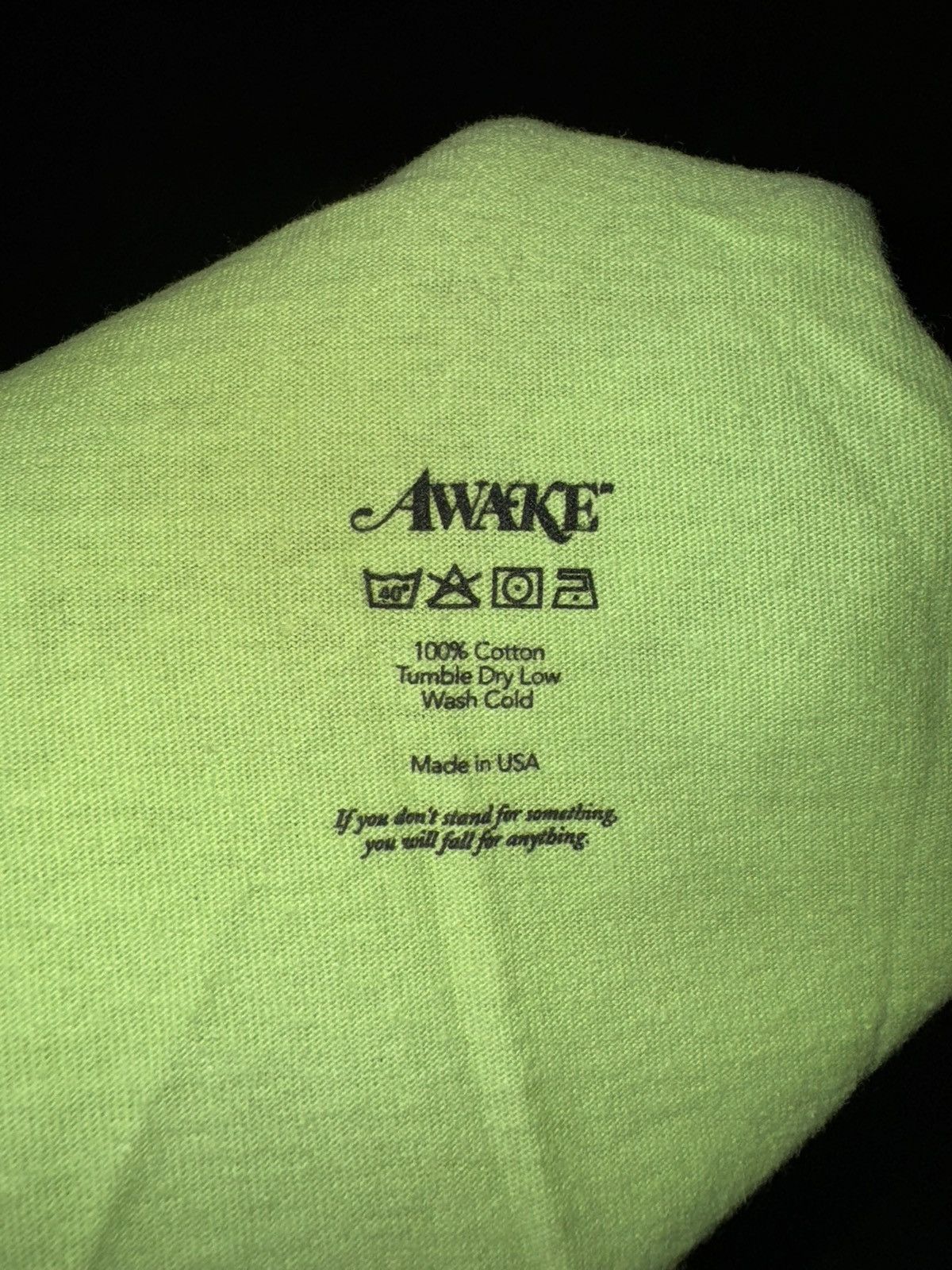 Awake NY Awake NY The World is Yours Tee Neon Green Size US M / EU 48-50 / 2 - 6 Thumbnail