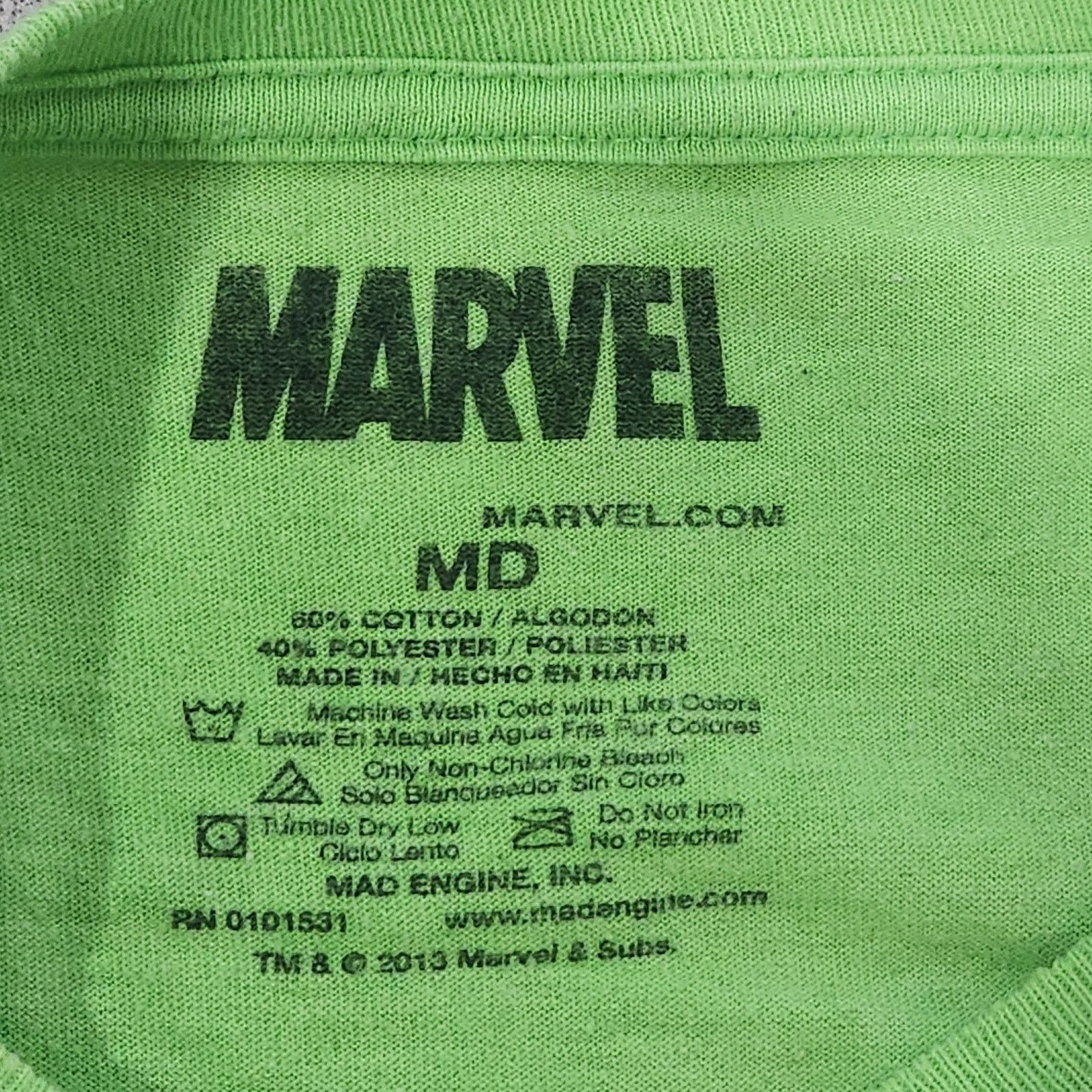 Mad Engine Mad Engine Marvel Green Purple The Hulk Character Shirt M Size US M / EU 48-50 / 2 - 3 Thumbnail