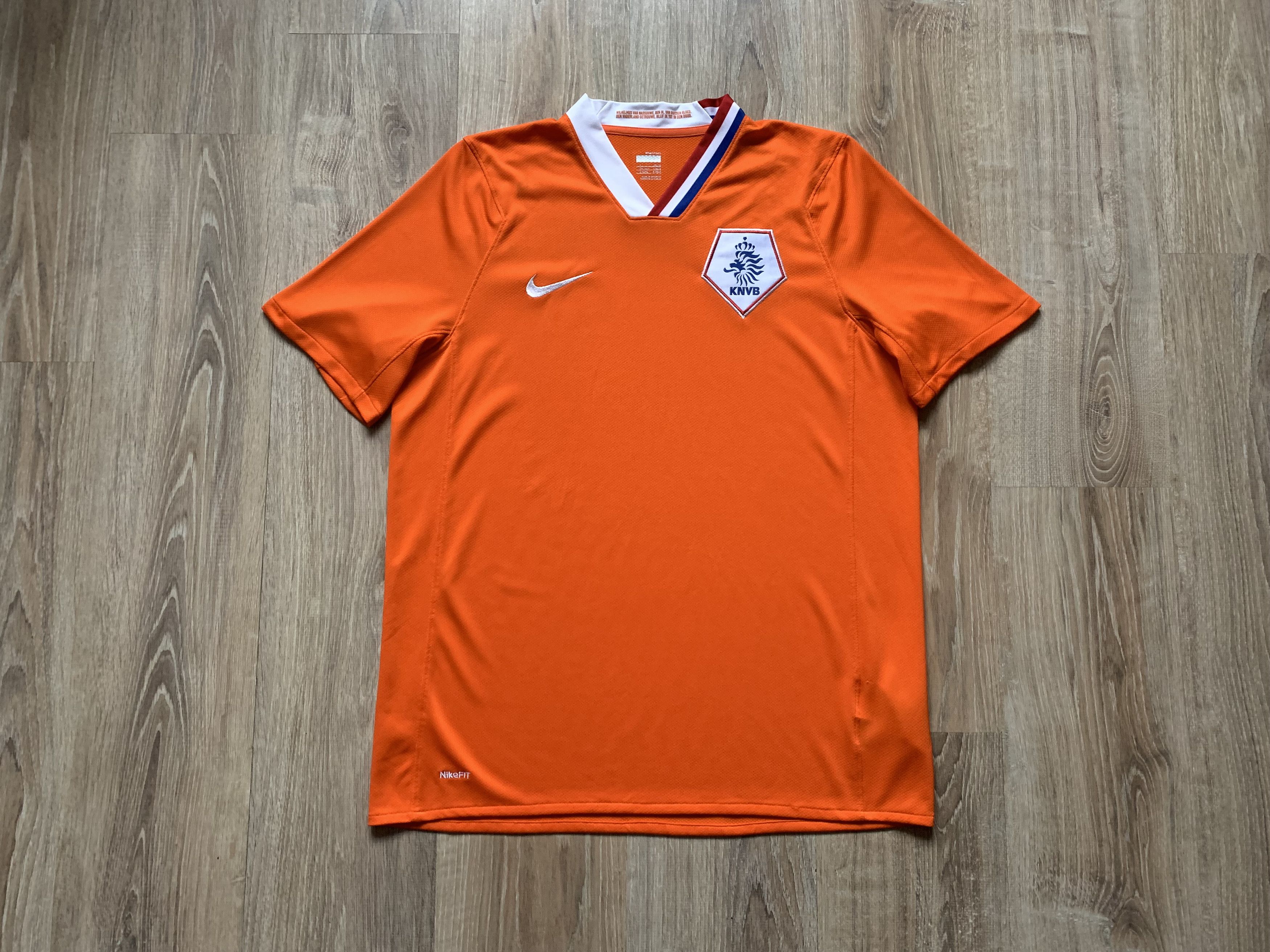 Nike × Vintage Vintage Nike Netherlands Home Shirt 2008-2010 Size US L / EU 52-54 / 3 - 3 Thumbnail