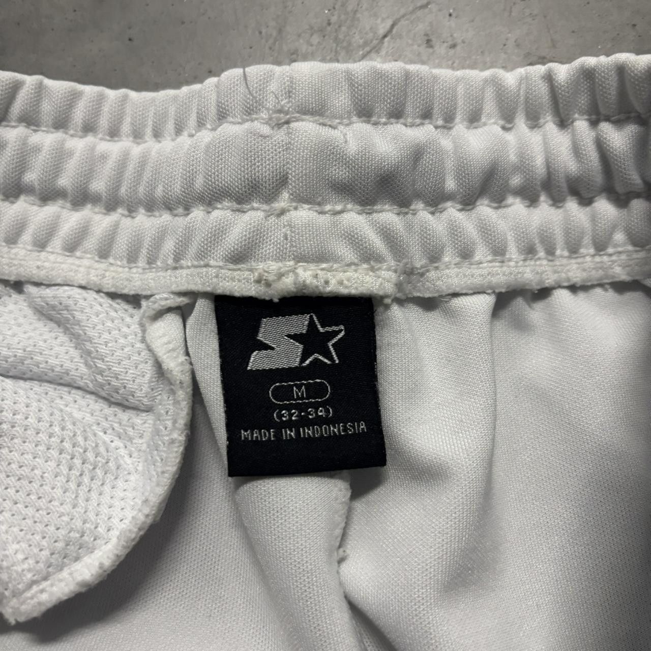 Japanese Brand × Vintage Crazy Vintage Y2K/2000s Baggy White Striped Skater Streetwear Track Pants! Size US 32 / EU 48 - 8 Thumbnail