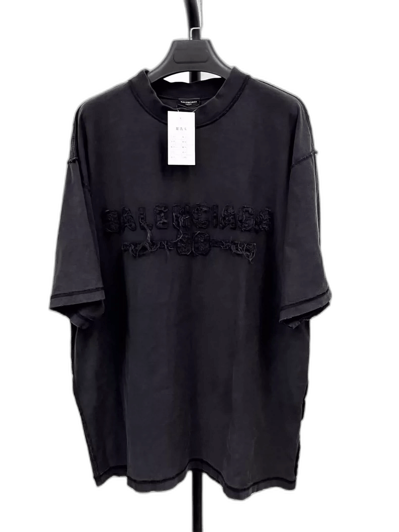 BALENCIAGA＊SS25 T-shirts BALENCIAGA Darkwave Oversized Tee Black (SS25) – STEALPLUG KL
