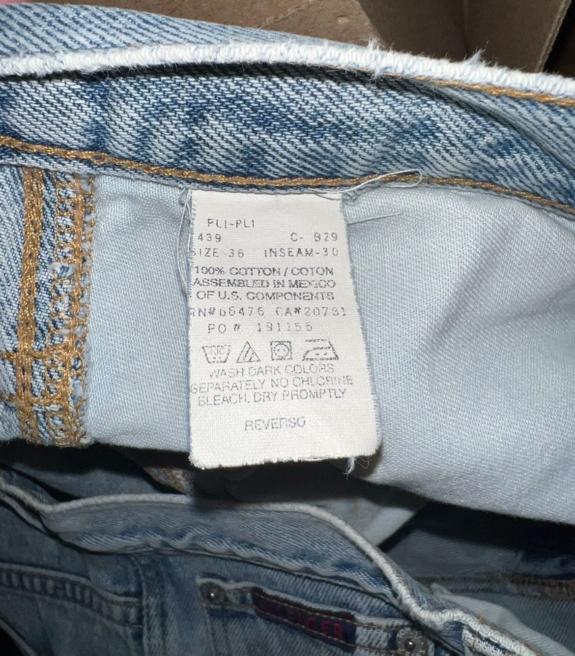 JNCO × Tommy Hilfiger × Vintage Vintage Tommy Hilfiger Baggy Wide Leg Carpenter Jeans siz 36 Size US 36 / EU 52 - 10 Thumbnail