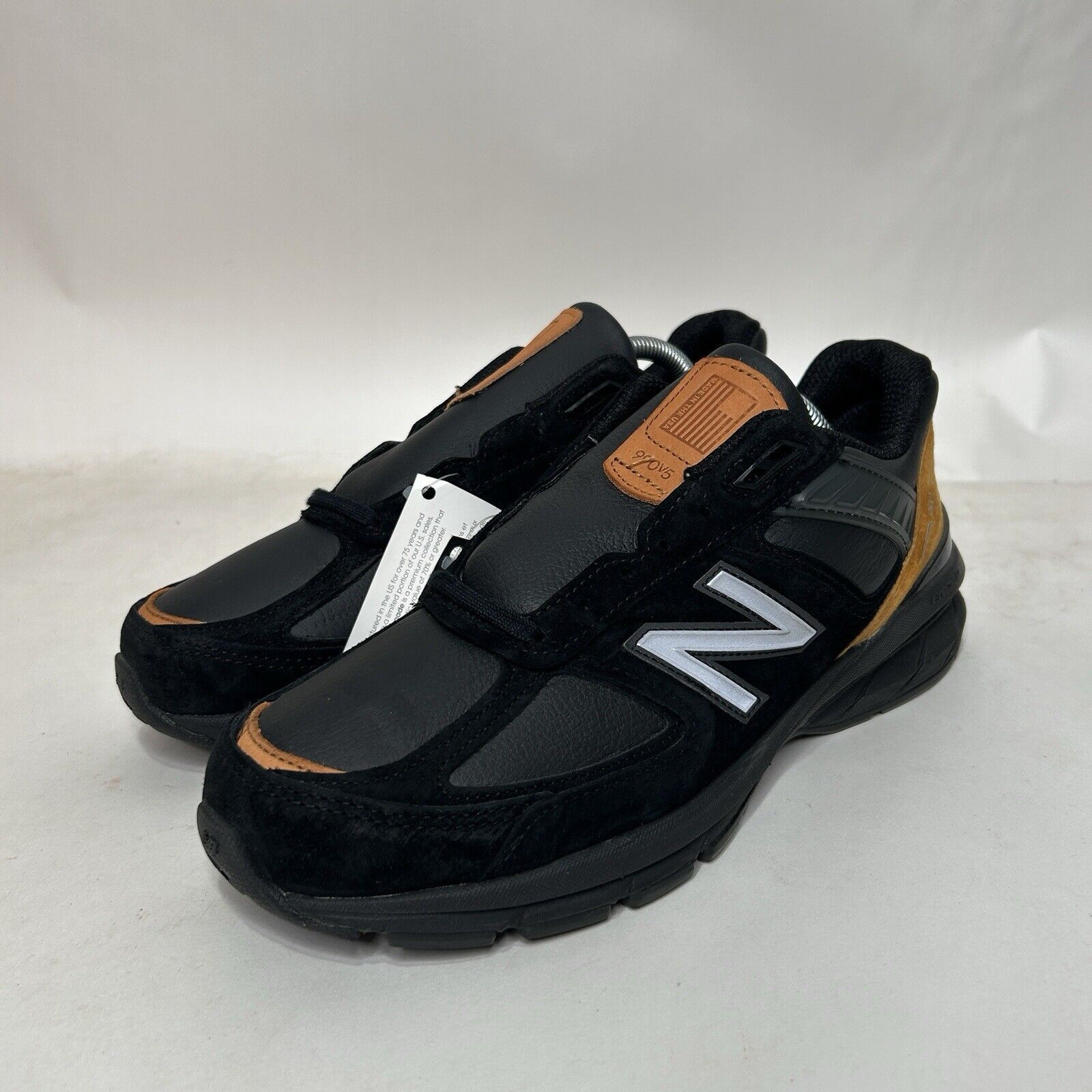 New Balance New Balance Shoes 990v5 Made in USA “Black Tan” 2024 Size US 9 / EU 42 - 3 Thumbnail