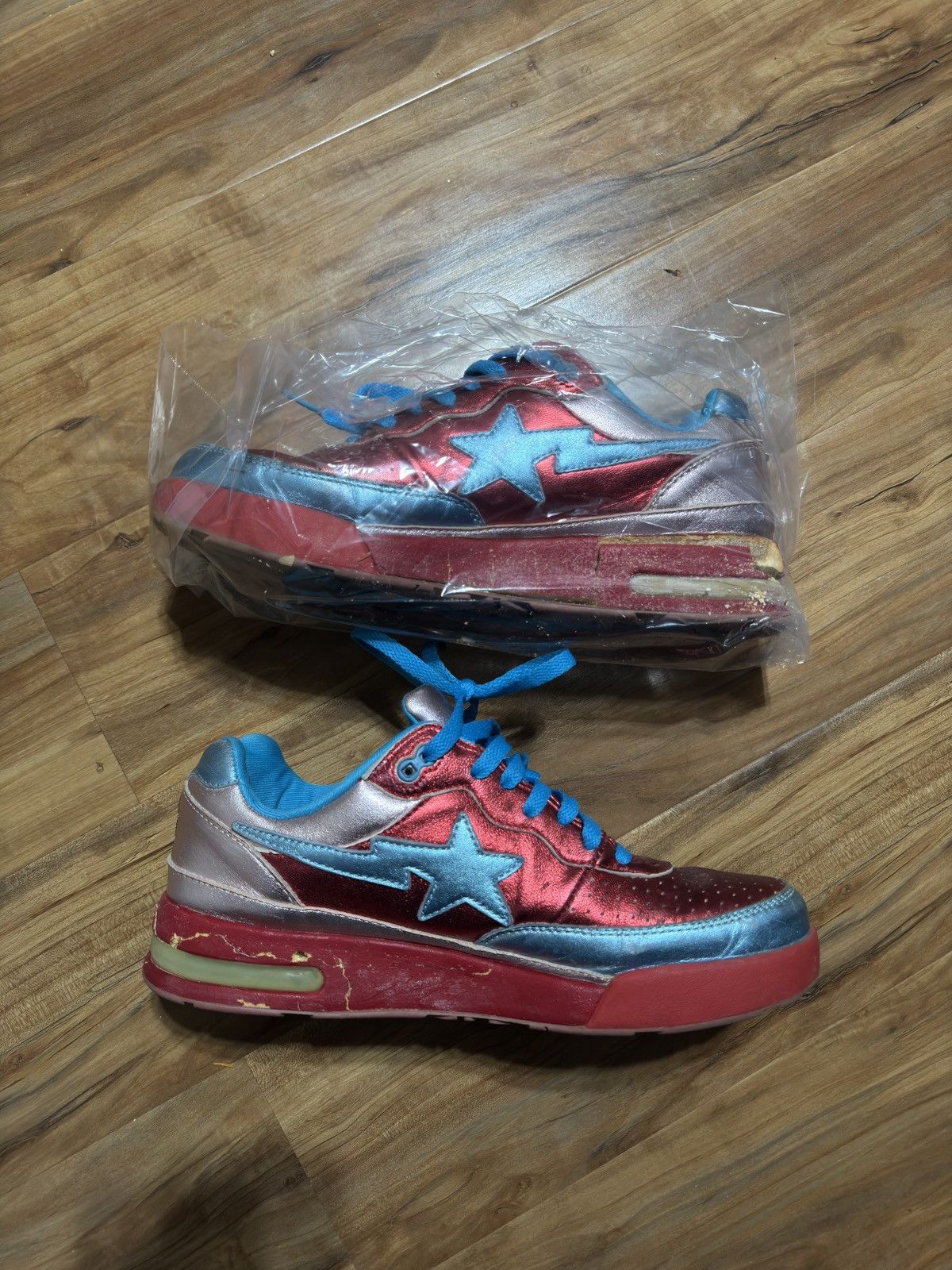 Bape × Pharrell Vintage 2006 Bape X Pharrell Roadsta Bapesta sneakers Size US 9 / EU 42 - 4 Thumbnail