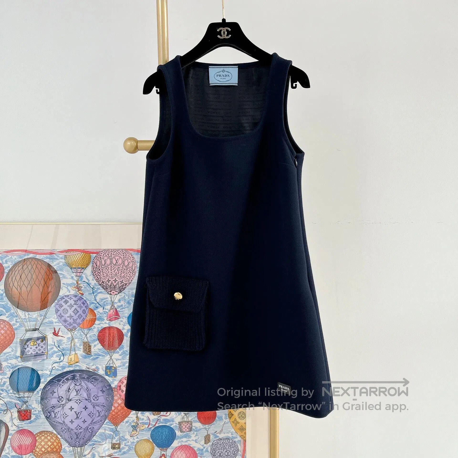 Prada Prada Navy Sleeveless Dress 38. Size S / US 4 / IT 40 - 1 Thumbnail