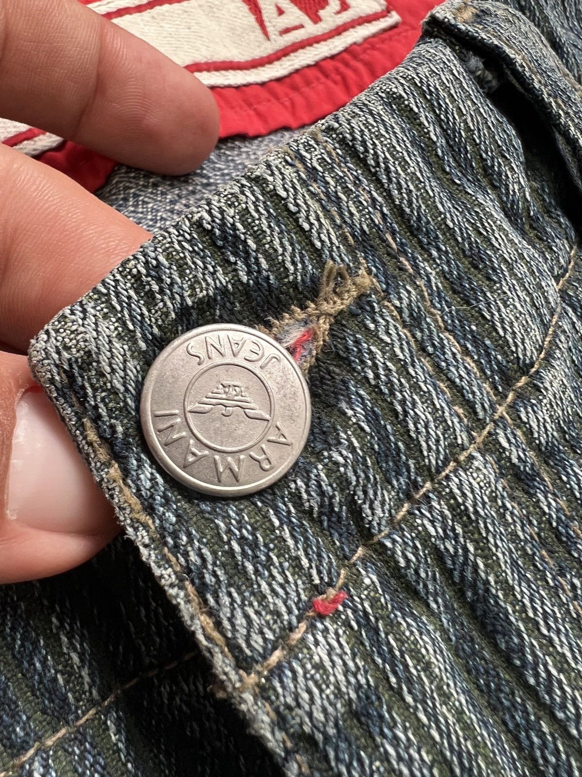 Emporio Armani × Hysteric Glamour × If Six Was Nine Archive flared Armani jeans baggy y2k if six was nine style Size US 33 - 12 Thumbnail