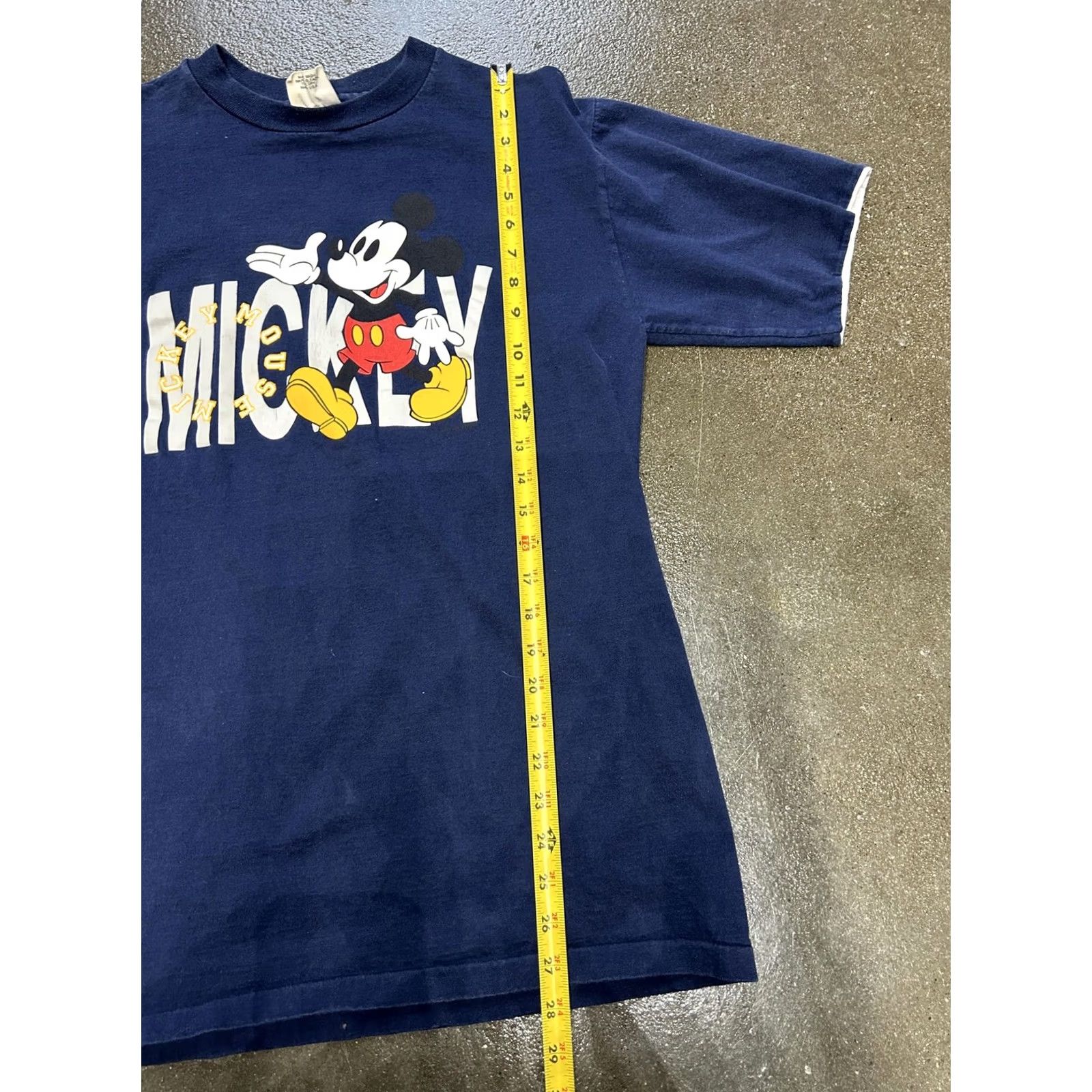 Vintage Mickey Mouse Shirt Mens Medium Blue Carolina Connection Graphic Tee T-Shirt Size US M / EU 48-50 / 2 - 4 Thumbnail