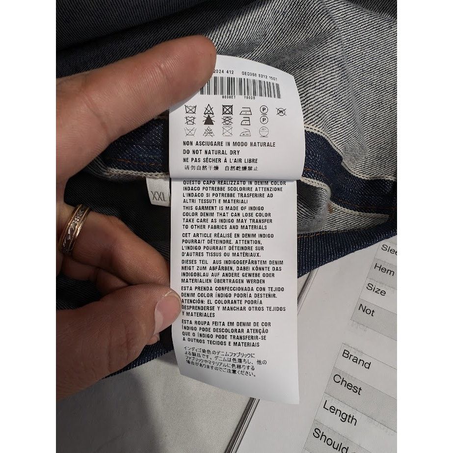 Prada o1rshd1 Selvage Denim in Blue Size US XXL / EU 58 / 5 - 17 Thumbnail
