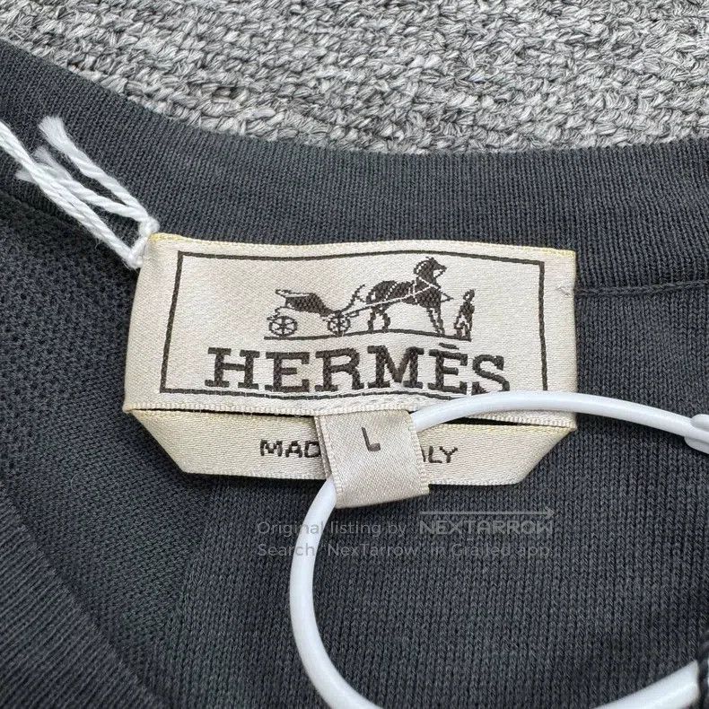 Hermes Hermes Wavy Stripe Short Sleeve Size US L / EU 52-54 / 3 - 2 Thumbnail