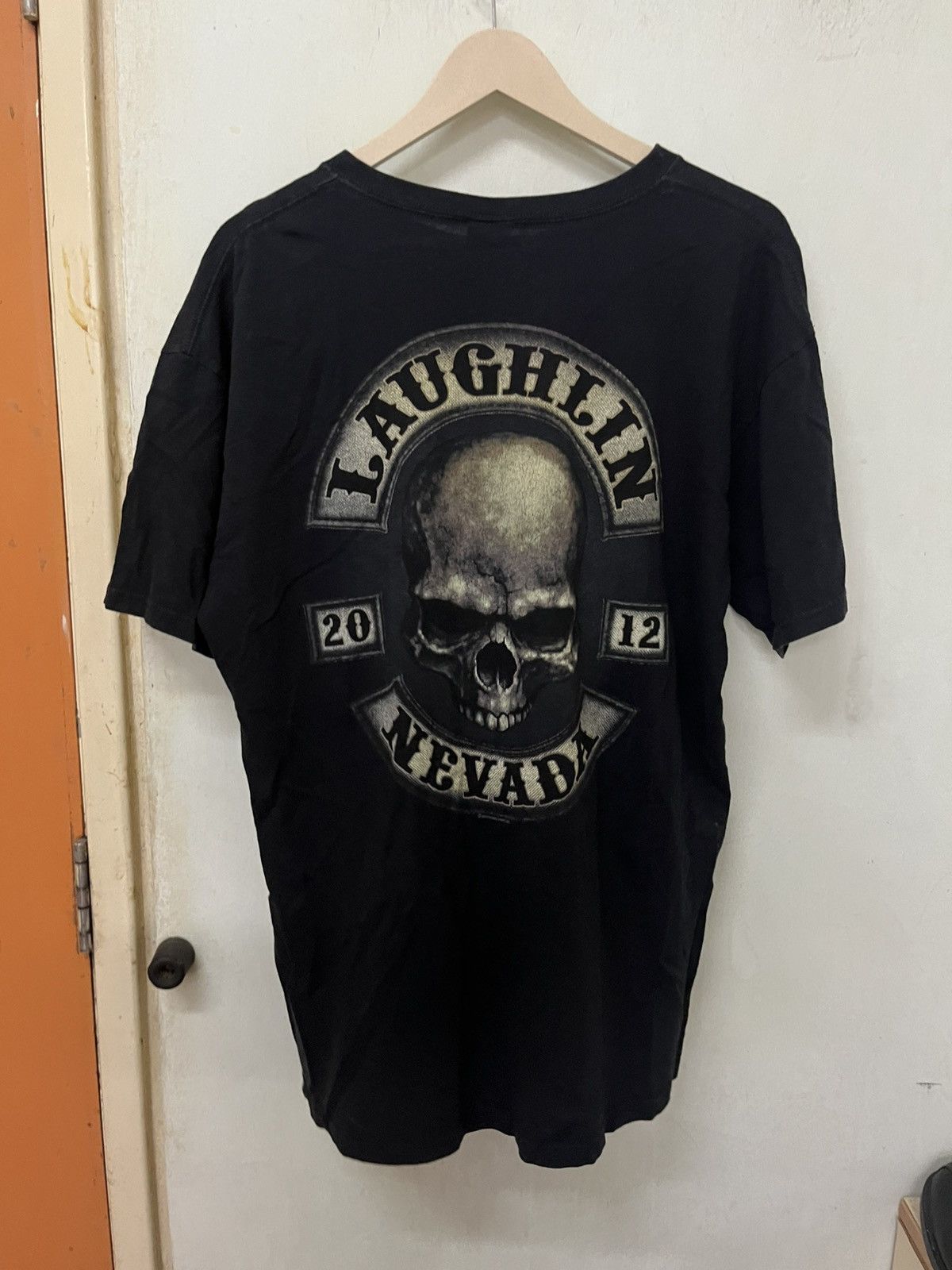 Designer × Leather TSHIRT SKULLS HOT LEATHER 🔥 FULLPRINT BACK HIT Size US L / EU 52-54 / 3 - 2 Thumbnail