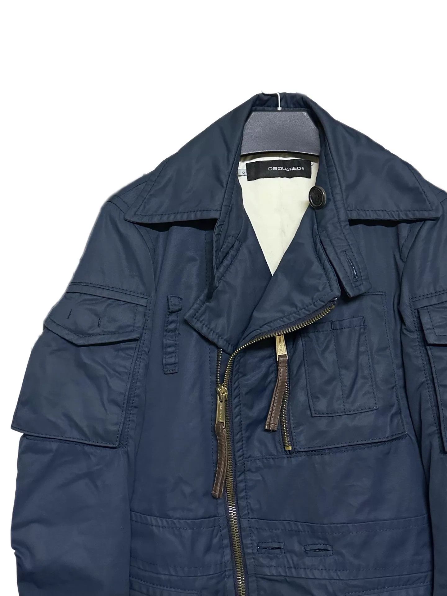 Dsquared2 Dsquared2 07AW Asymmetrical Naval Utility Zip Jacket Size US XS / EU 42 / 0 - 4 Thumbnail