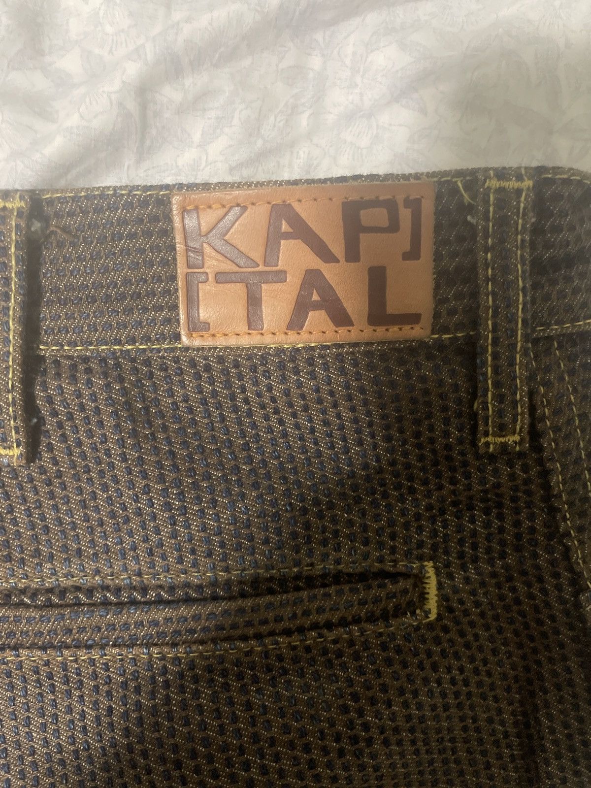 Kapital Kapital 5P FRISKO Sashiko Kakishibu Century Denim Size US 34 / EU 50 - 4 Thumbnail