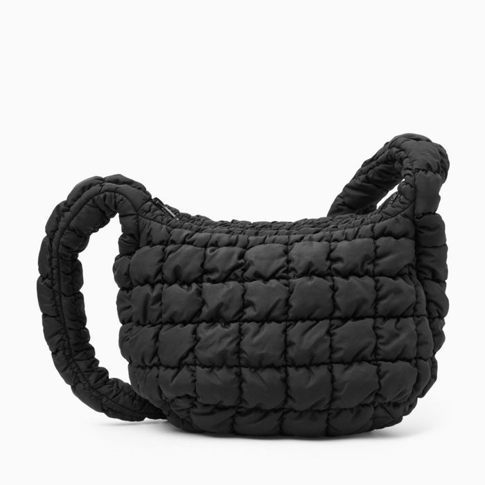 Cos COS Quilted Messenger Bag NWT Black