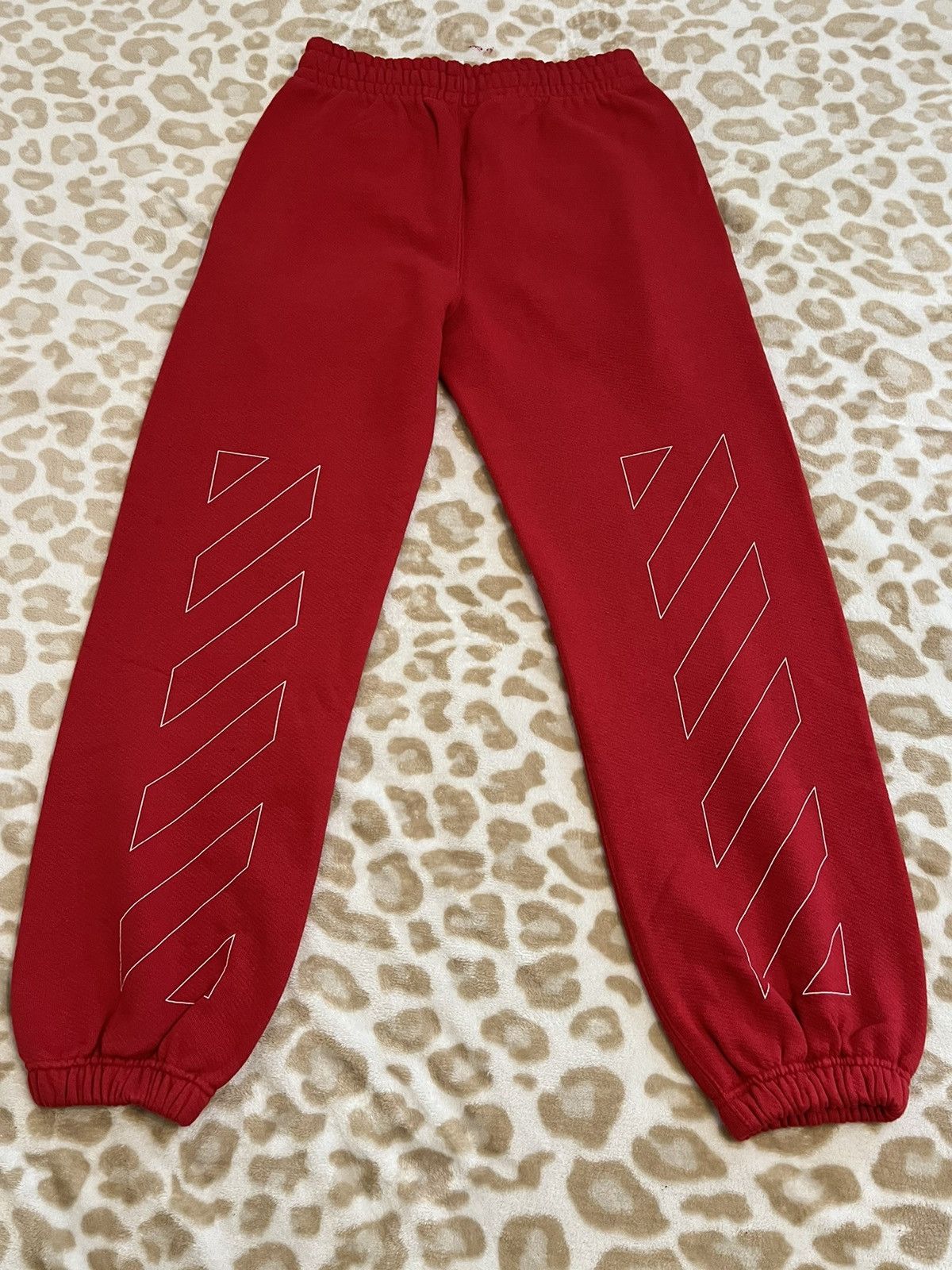 Off White Off White Red Sweatpants NEW Grailed