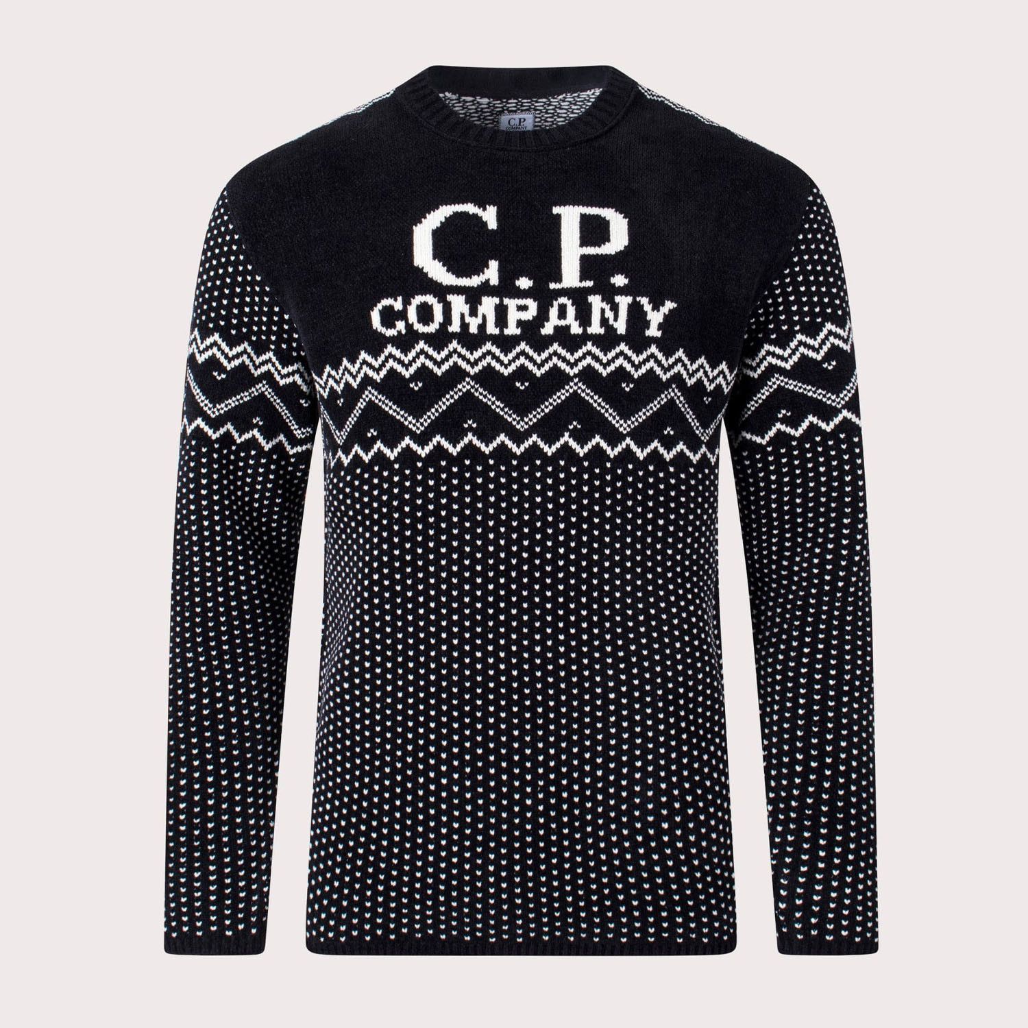C.P. Company CP Company Chenille Cotton Jacquard Knit 50 Size US L / EU 52-54 / 3 - 1 Thumbnail