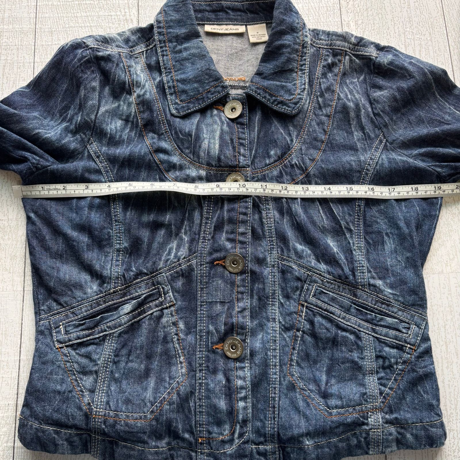 Other DKNY Jeans Blue Denim Jacket Size Medium Size M / US 6-8 / IT 42-44 - 4 Thumbnail