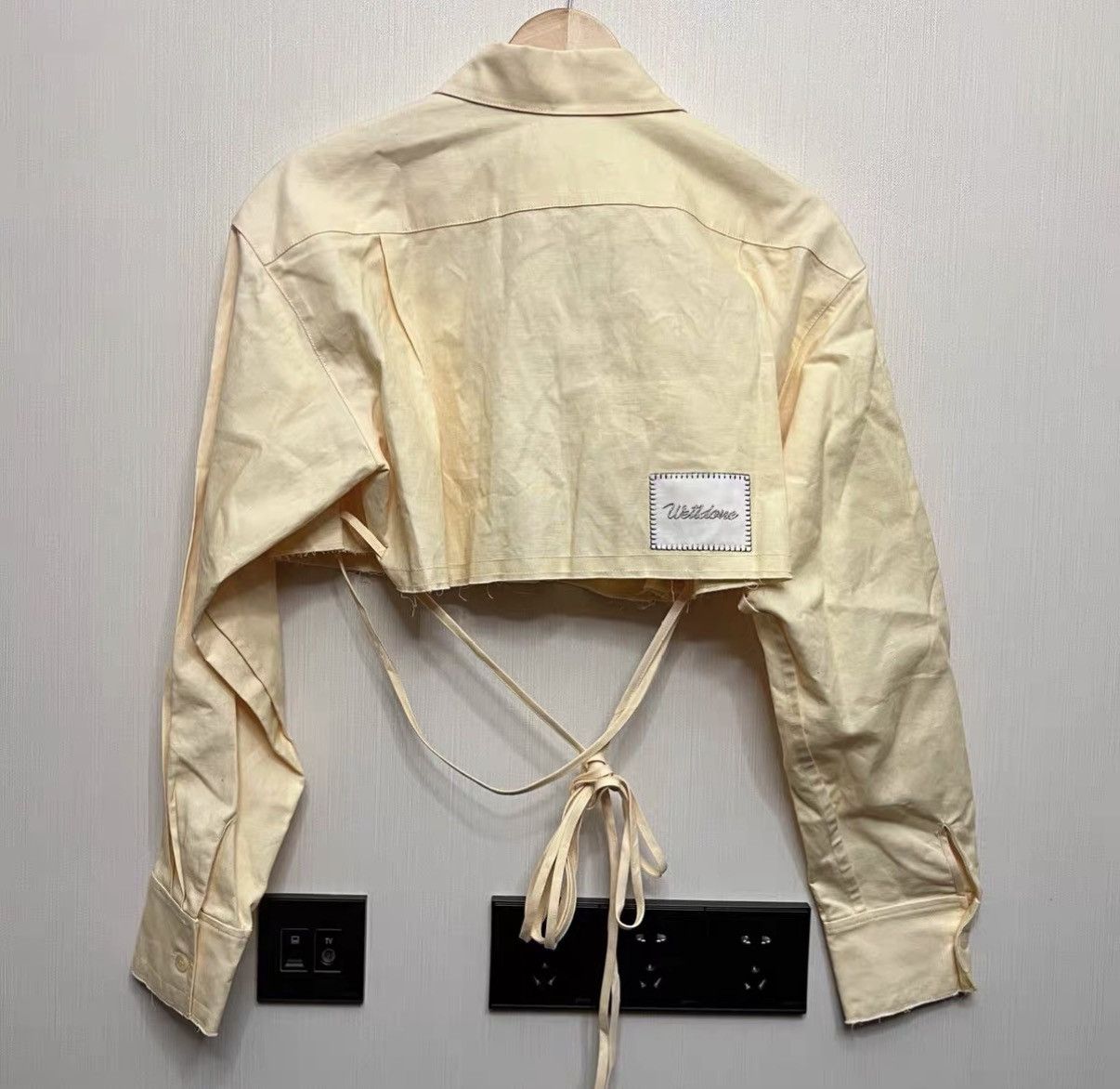 WE11DONE We11done Lace-up Cropped Long Sleeve Jacket J42 Size XS / US 0-2 / IT 36-38 - 2 Thumbnail