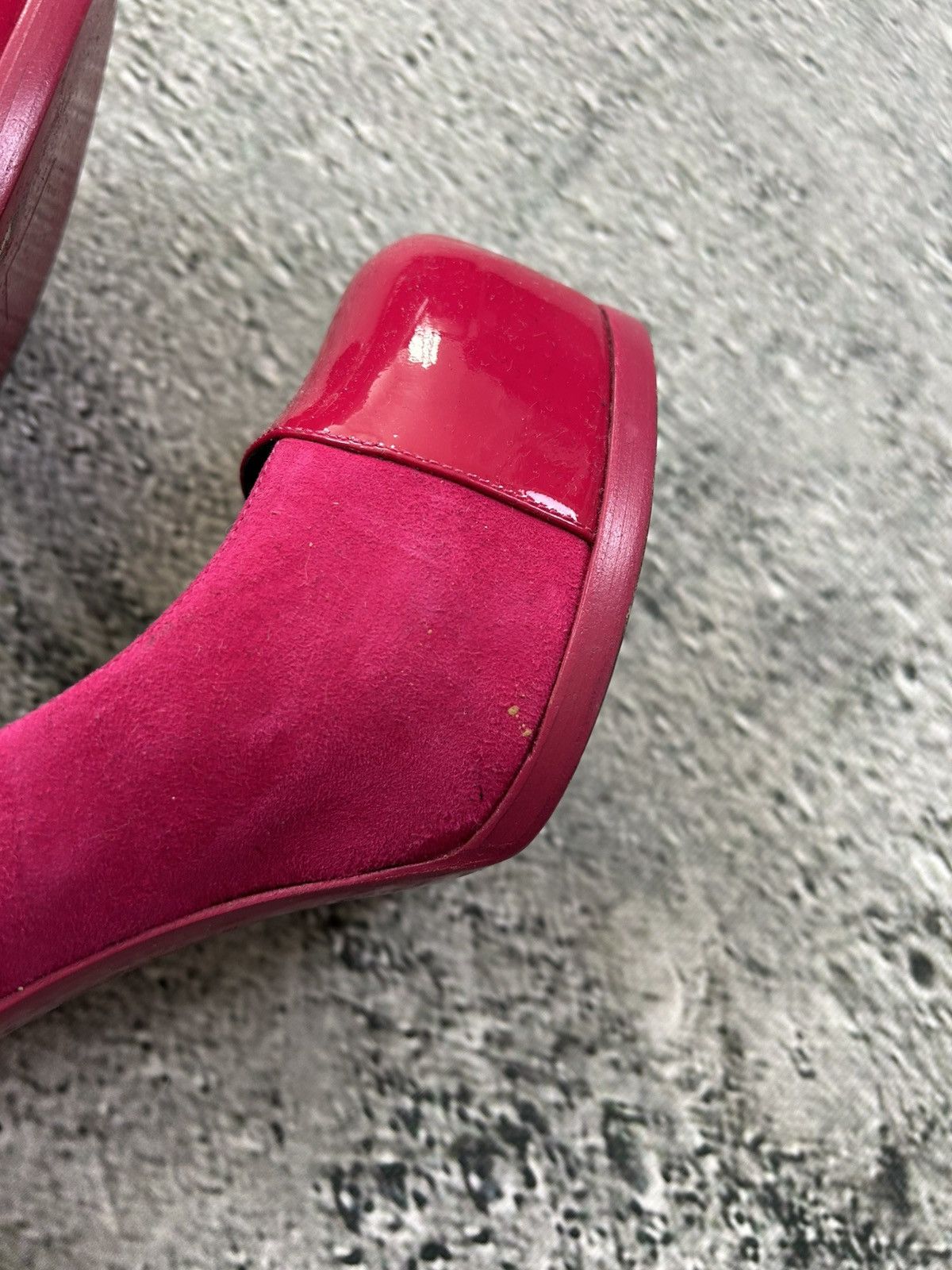 Saint Laurent Paris Saint Laurent Paris Tribute 2 High Heels Fushia Pink Suede Size US 9 / IT 39 - 6 Thumbnail