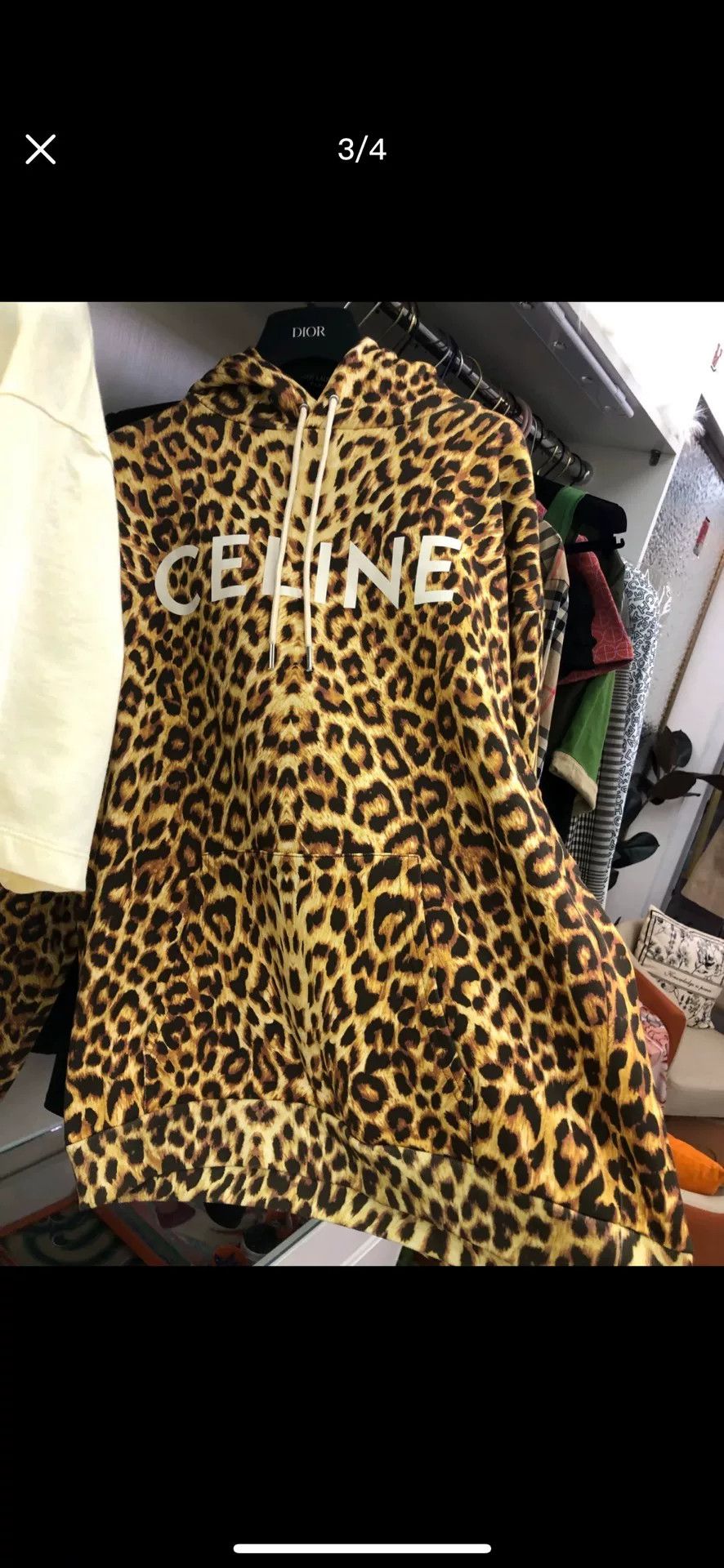Celine Celine Leopard Print Hoodie Size M / US 6-8 / IT 42-44 - 1 Preview