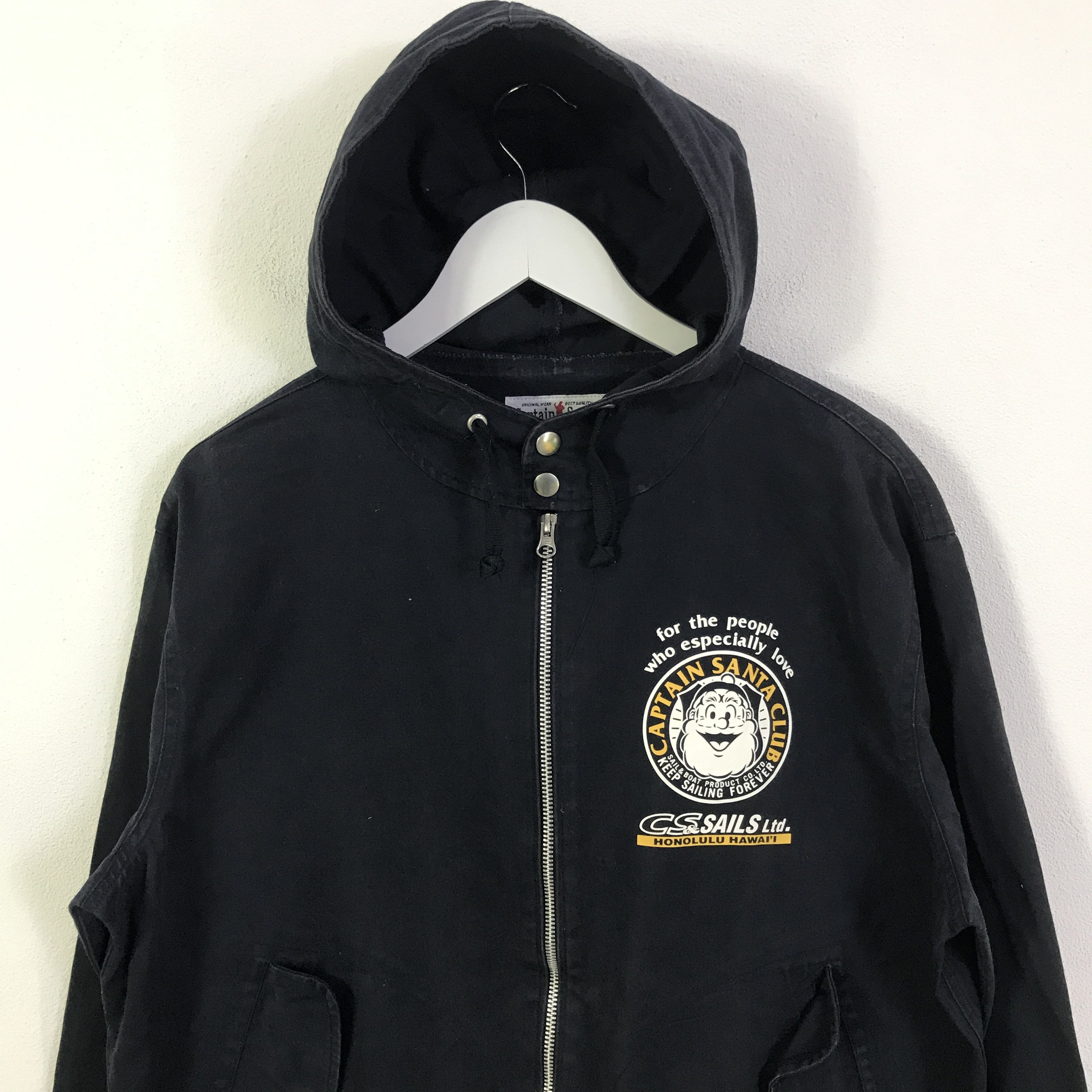 Japanese Brand Vintage captain santa club Navy colour Faded jacket K126B2 Size US L / EU 52-54 / 3 - 4 Thumbnail
