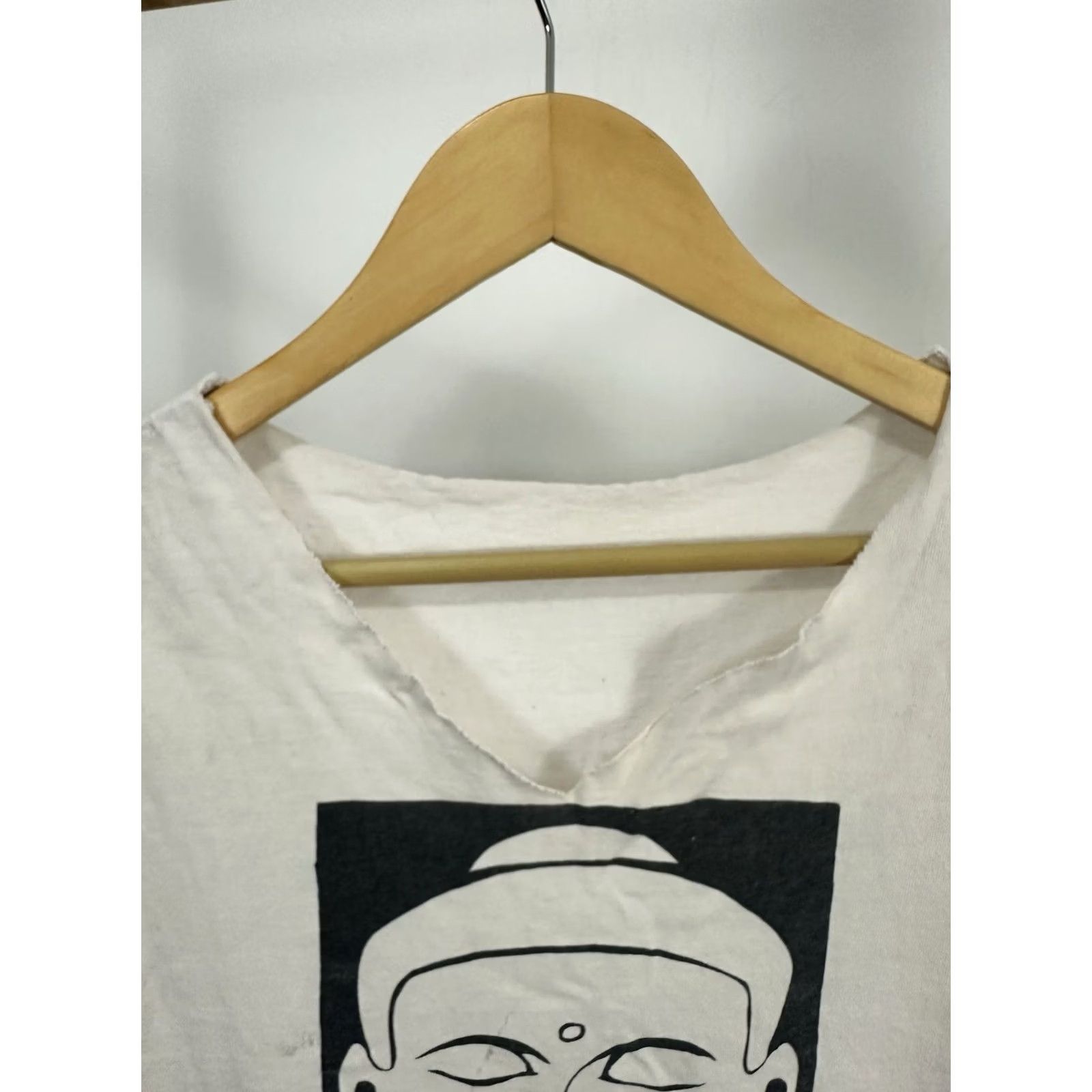 Vintage VTG Buddha Siddhartha Inquire Within Zen Meditate Chopped Tank Top Shirt M White Religious Buddhism Mens Sleeveless T-Shirt BudHism Buddha 90s Theme Size US M / EU 48-50 / 2 - 7 Thumbnail