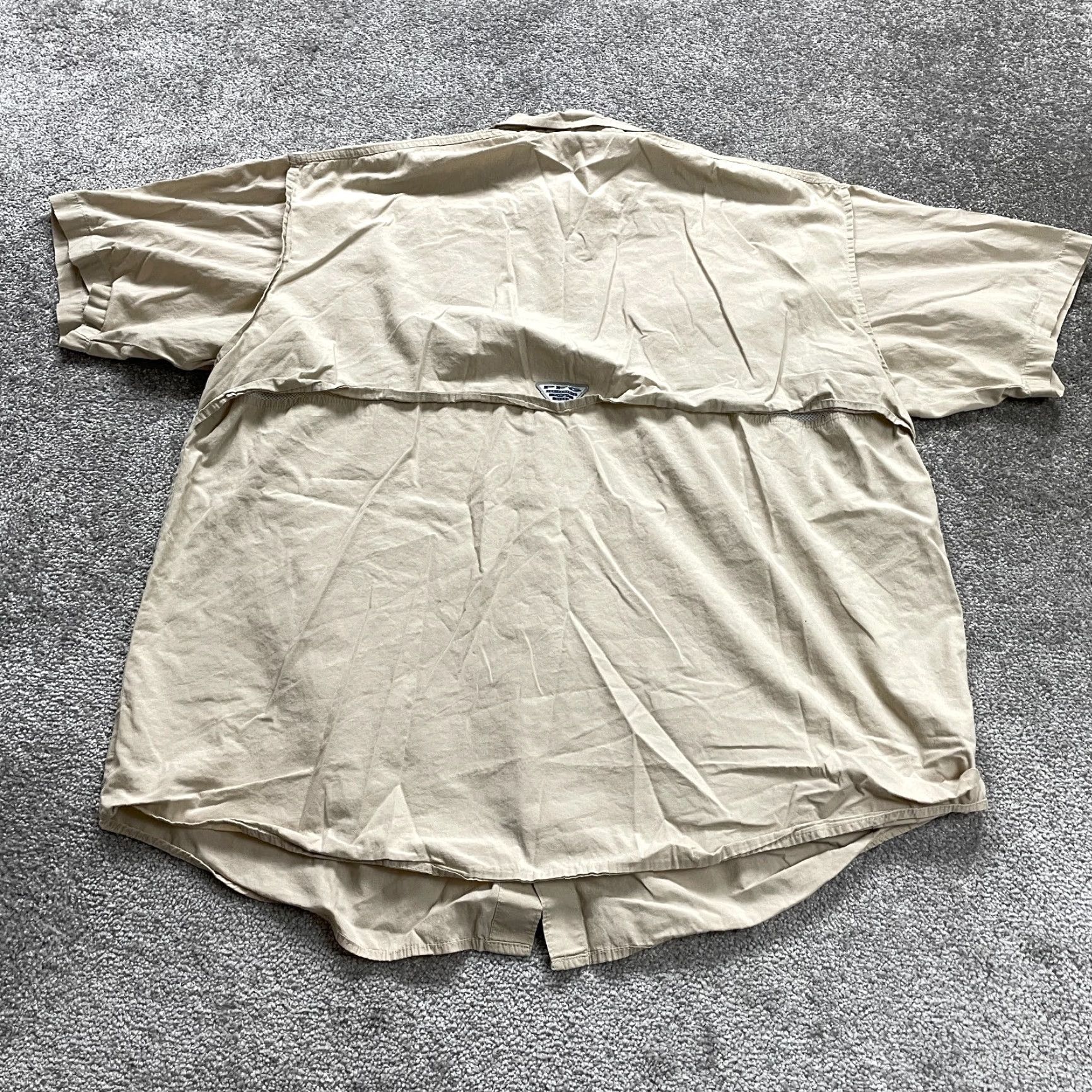 Vintage COLUMBIA PFG Bonehead Button-Up Shirt Men XL Brown Short Sleeve Cotton Fishing Outdoor Size US XL / EU 56 / 4 - 2 Thumbnail