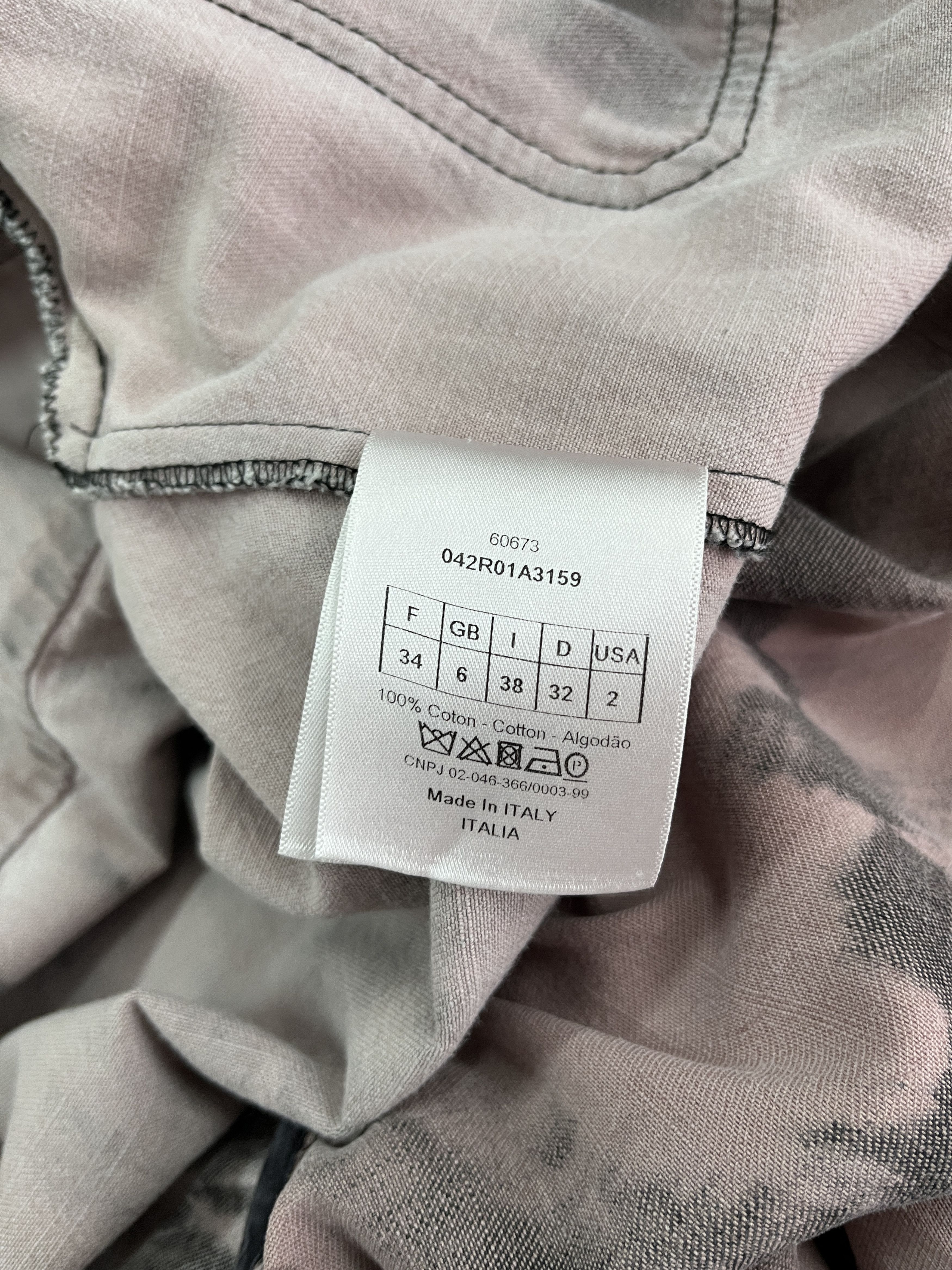 Dior Dirty Pink Tie-Dyed Dress With Signature Logo Size XS / US 0-2 / IT 36-38 - 7 Thumbnail