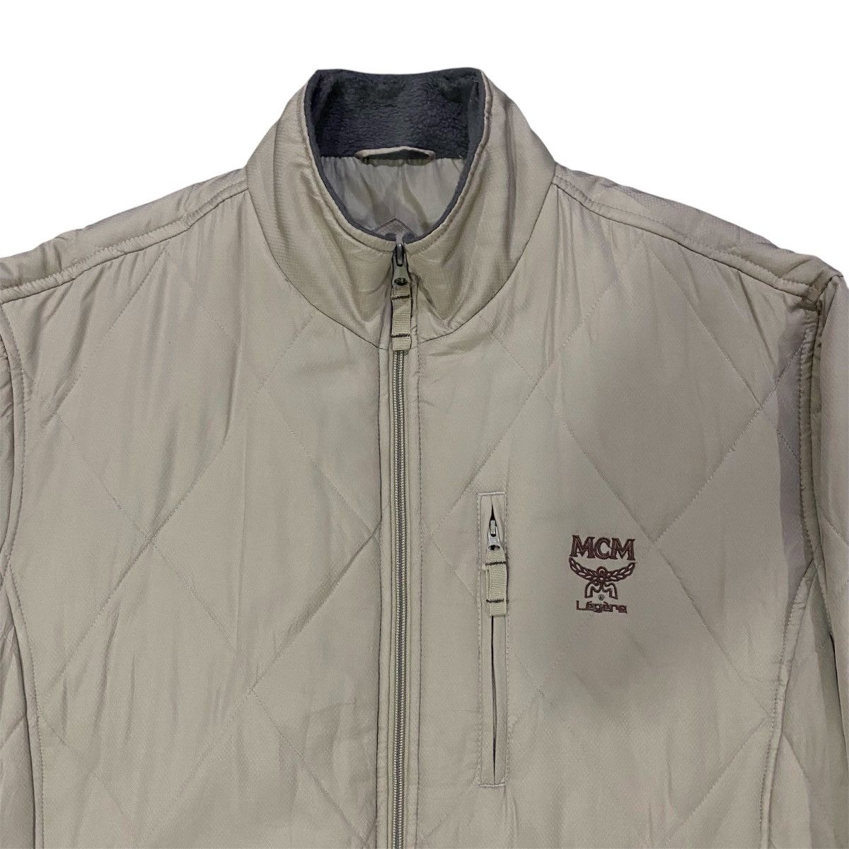 MCM Vintage MCM Zipper Light Jacket Quilted Beige Size US L / EU 52-54 / 3 - 4 Thumbnail