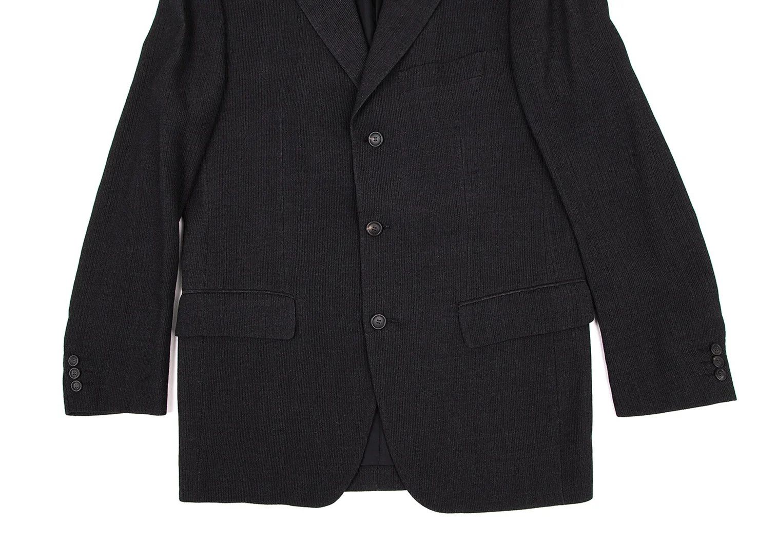 Issey Miyake Ribbed 3B Jacket in Charcoal Size US S / EU 44-46 / 1 - 8 Thumbnail