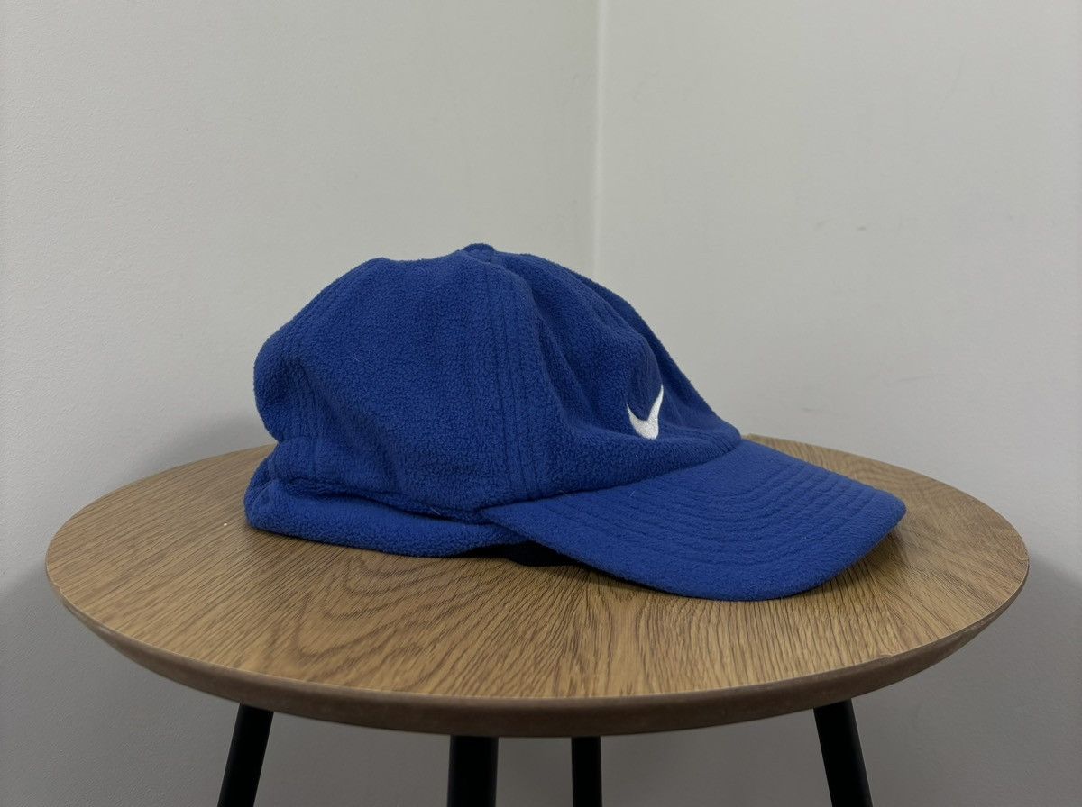 Nike Vintage 90s Nike Y2K Swoosh Cozy Hype Cap Hat Size ONE SIZE - 1 Thumbnail