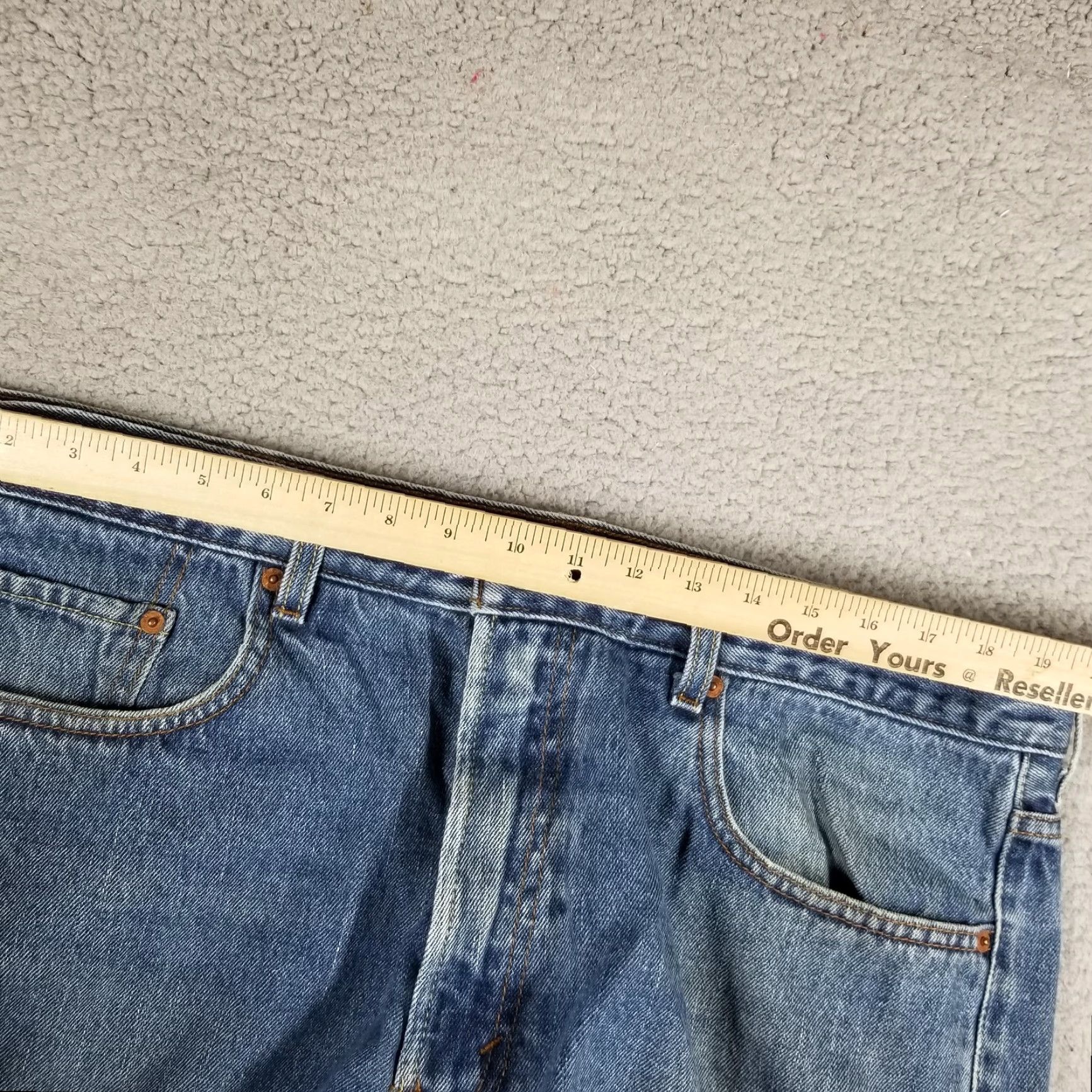 Levi's Levi's 550 Jeans Men's Relaxed Fit Tapered 38x32 Blue Denim Pants Size US 38 / EU 54 - 4 Thumbnail