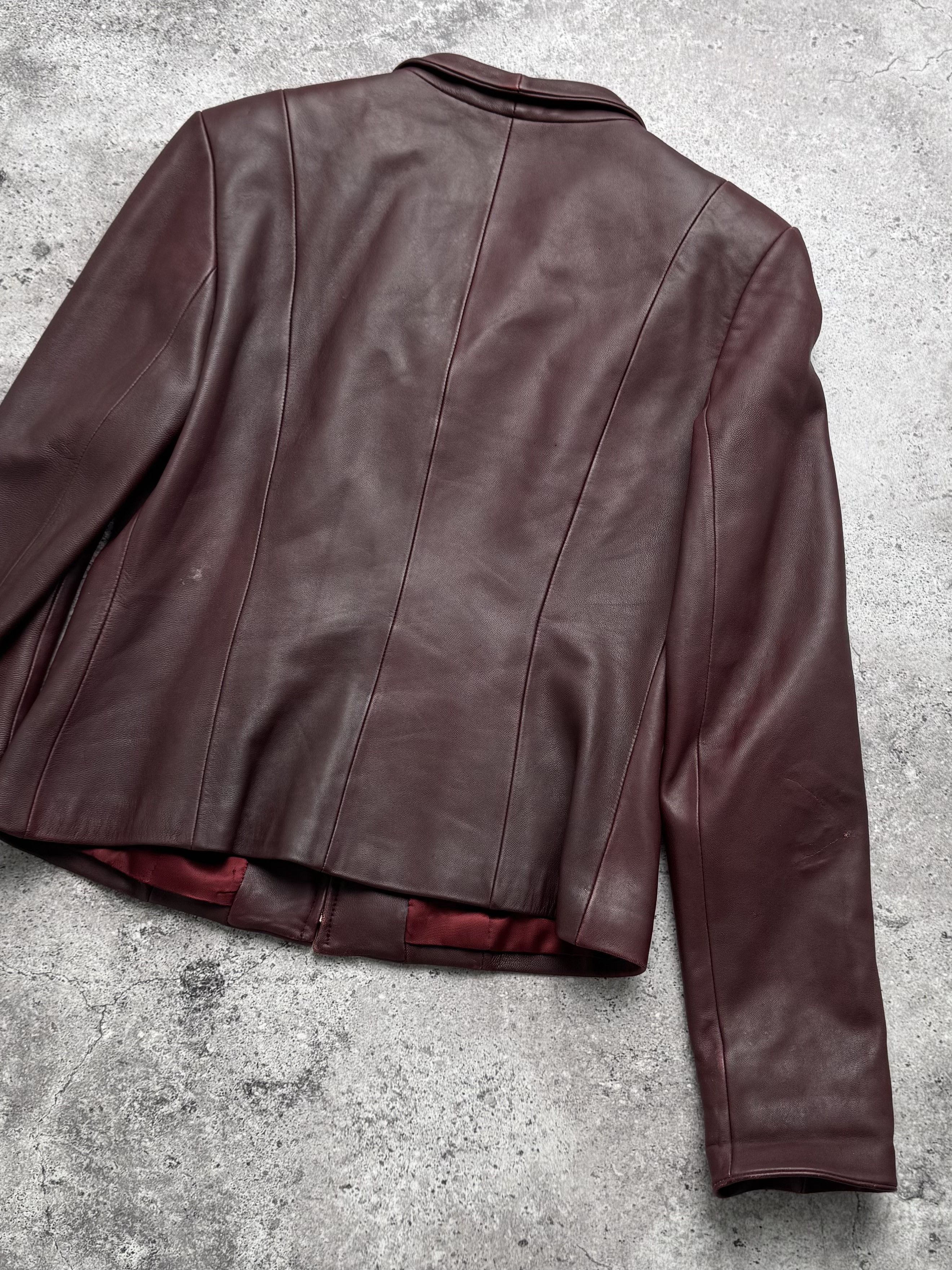 Vintage Vintage Leather Cropped Jacket C5(V404) Size M / US 6-8 / IT 42-44 - 13 Thumbnail