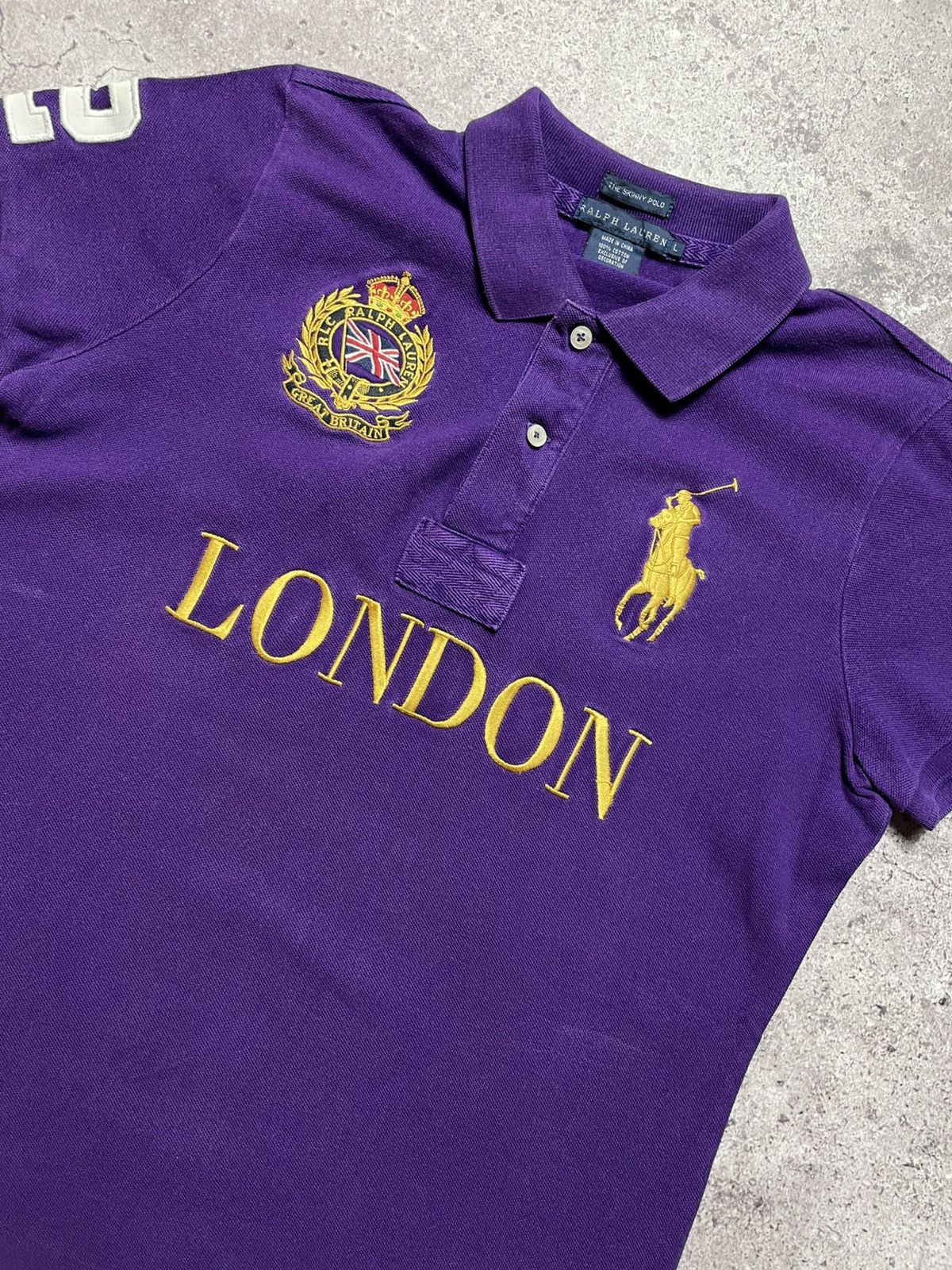 Ralph Lauren Vintage Ralph Lauren purple polo shirt woman Size L / US 10 / IT 46 - 1 Thumbnail