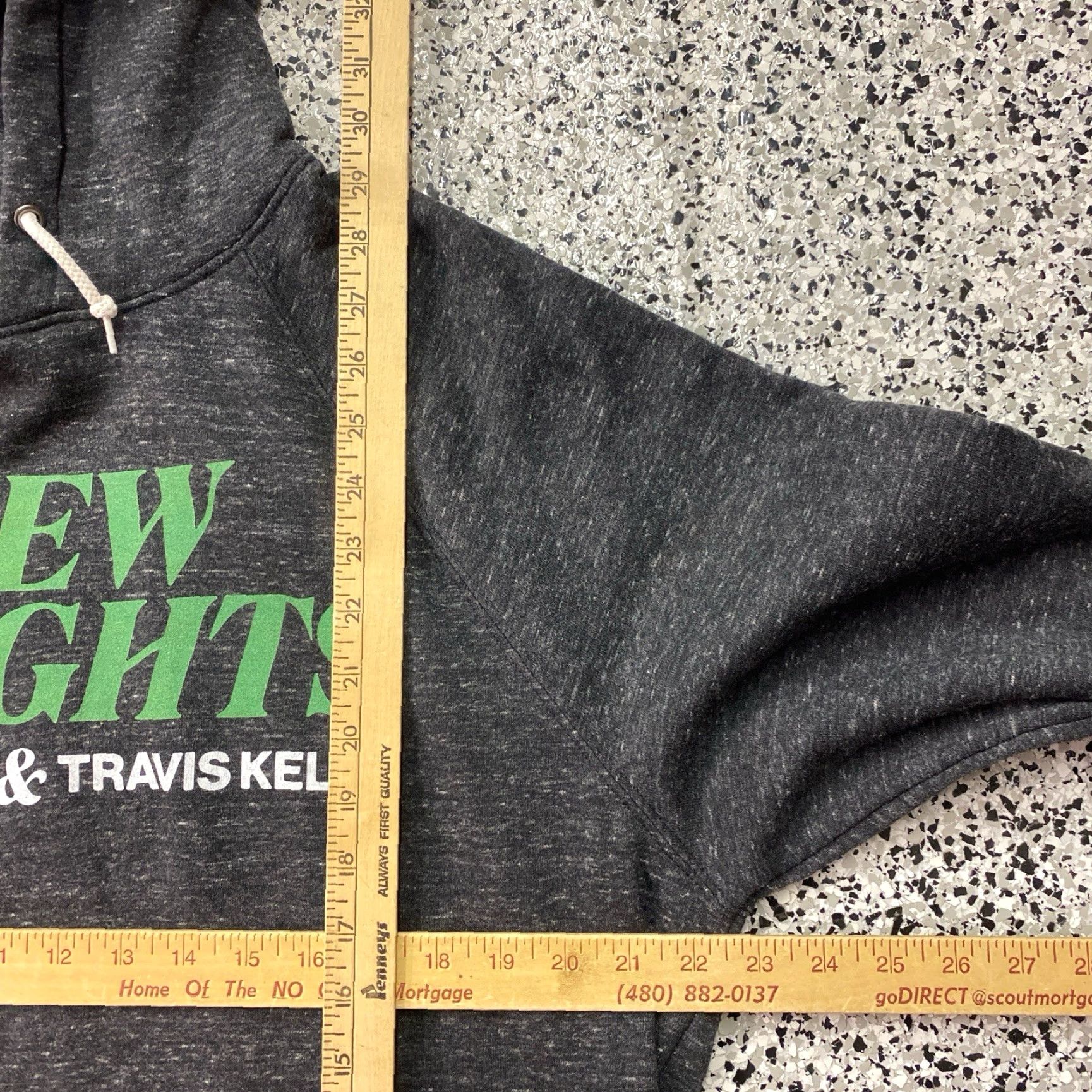 KangaROOS Homage Hoodie L Women's L Gray Fleece Lined Kangaroo Pocket Pullover New Heights Podcast Size L / US 10 / IT 46 - 3 Thumbnail