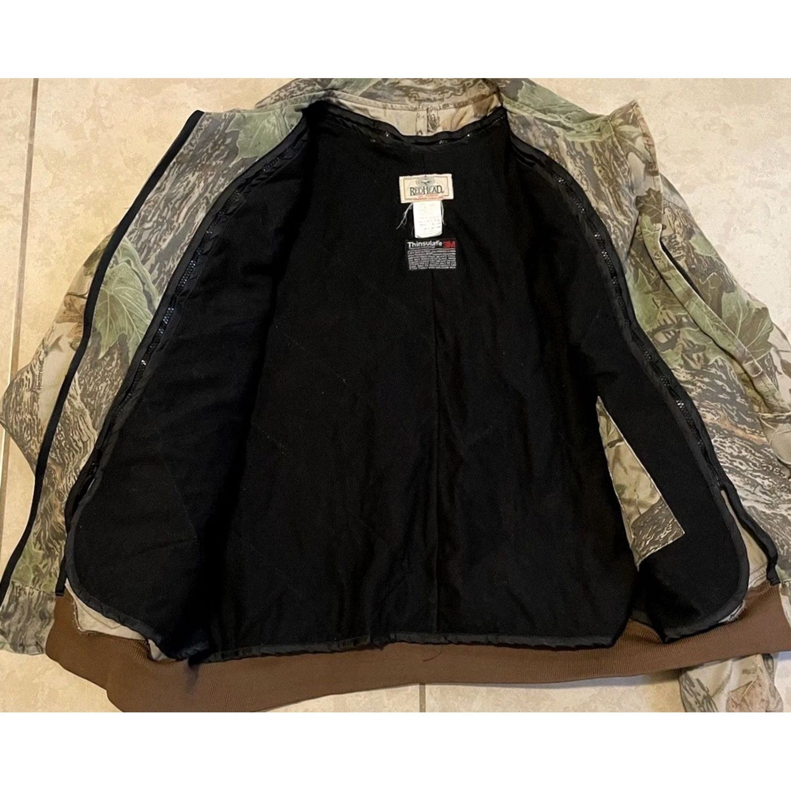 Realtree VINTAGE 90s Redhead Camo Realtree Bomber Jacket 2XL Brown Men Military Biker Grunge Army Hunting Usmc USA Size US XXL / EU 58 / 5 - 3 Thumbnail